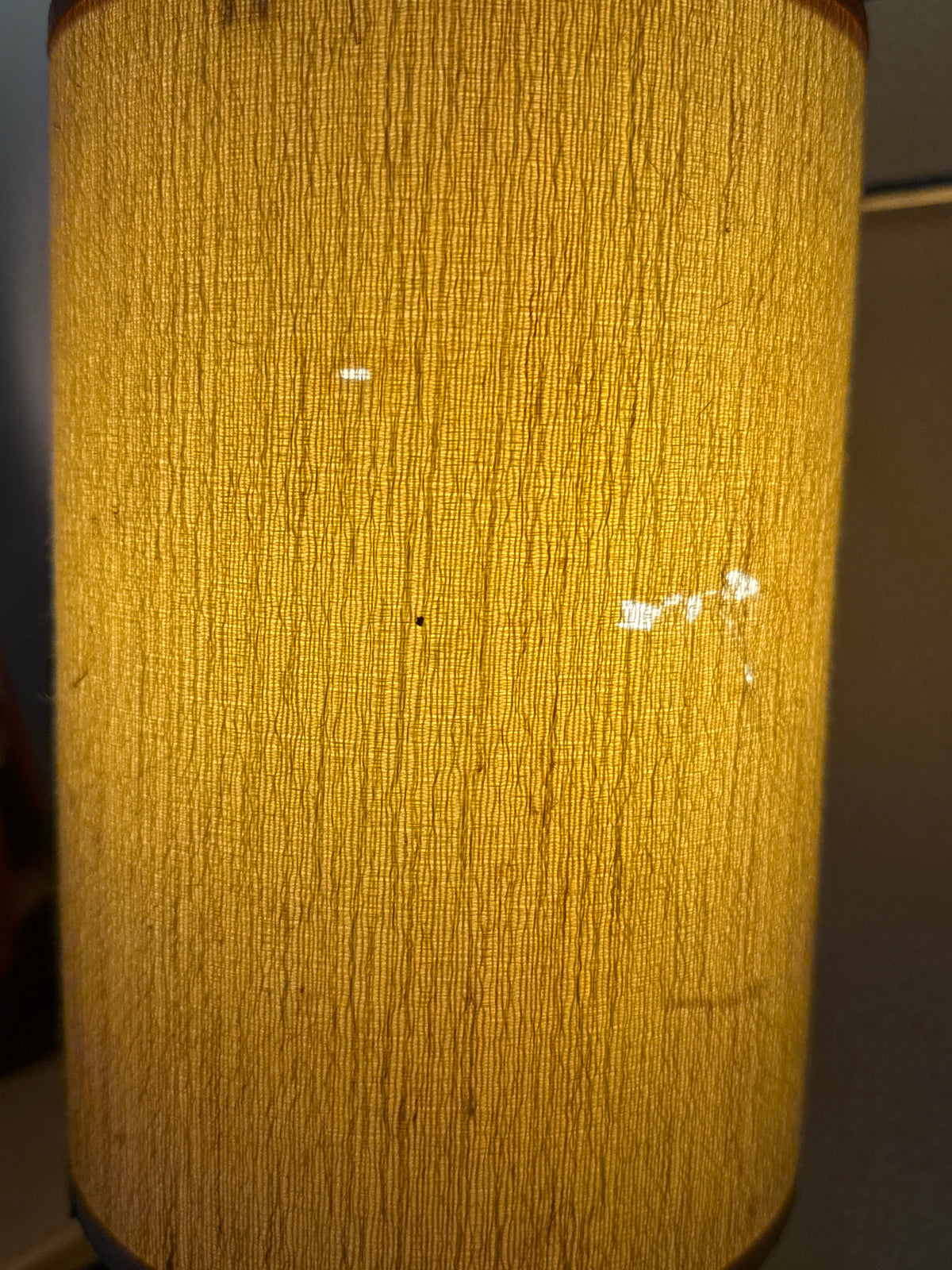 Small Vintage Teak Table Lamp