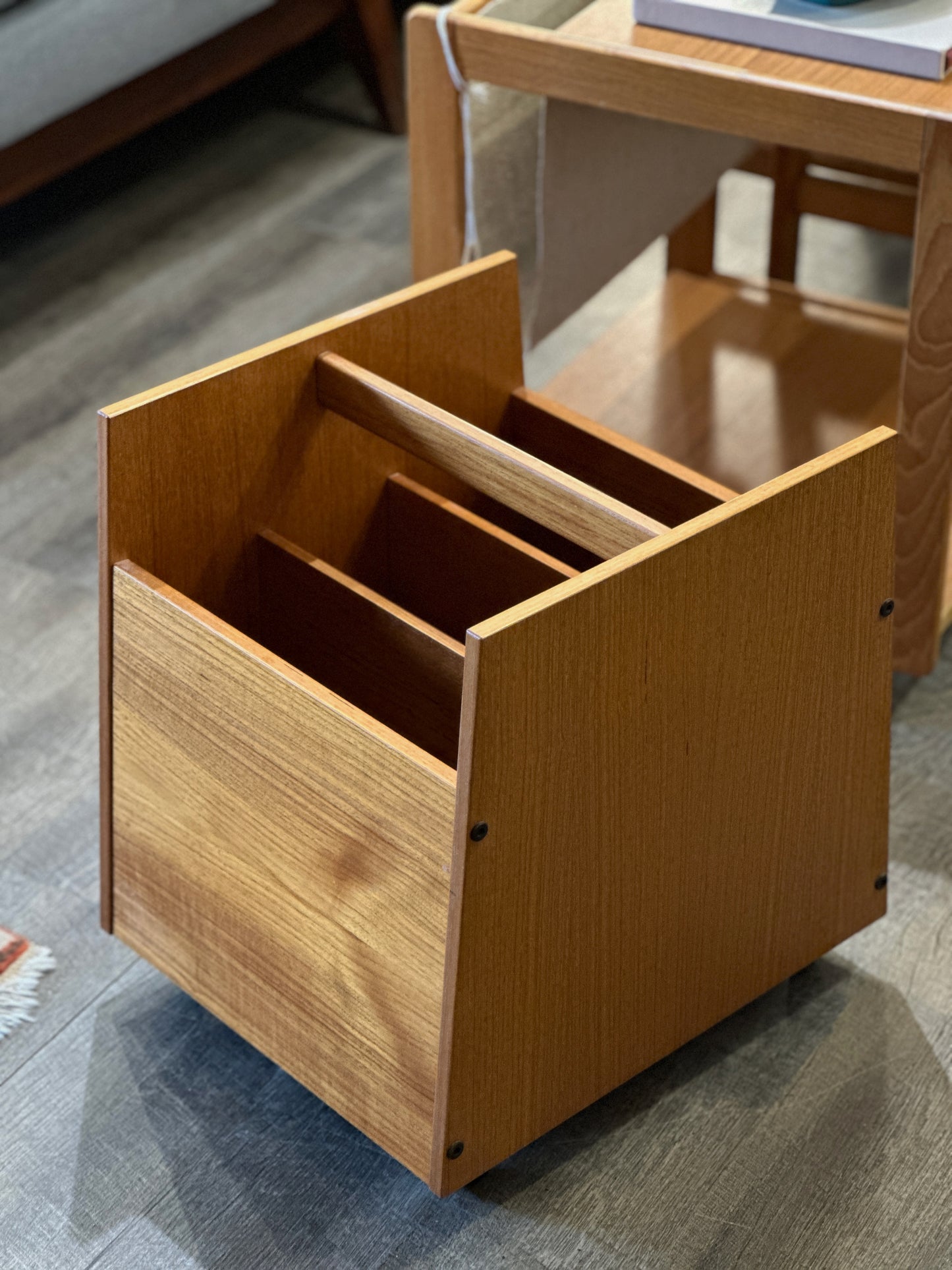 Teak Magazine Rack by Rolf Hesland for Bruskbø