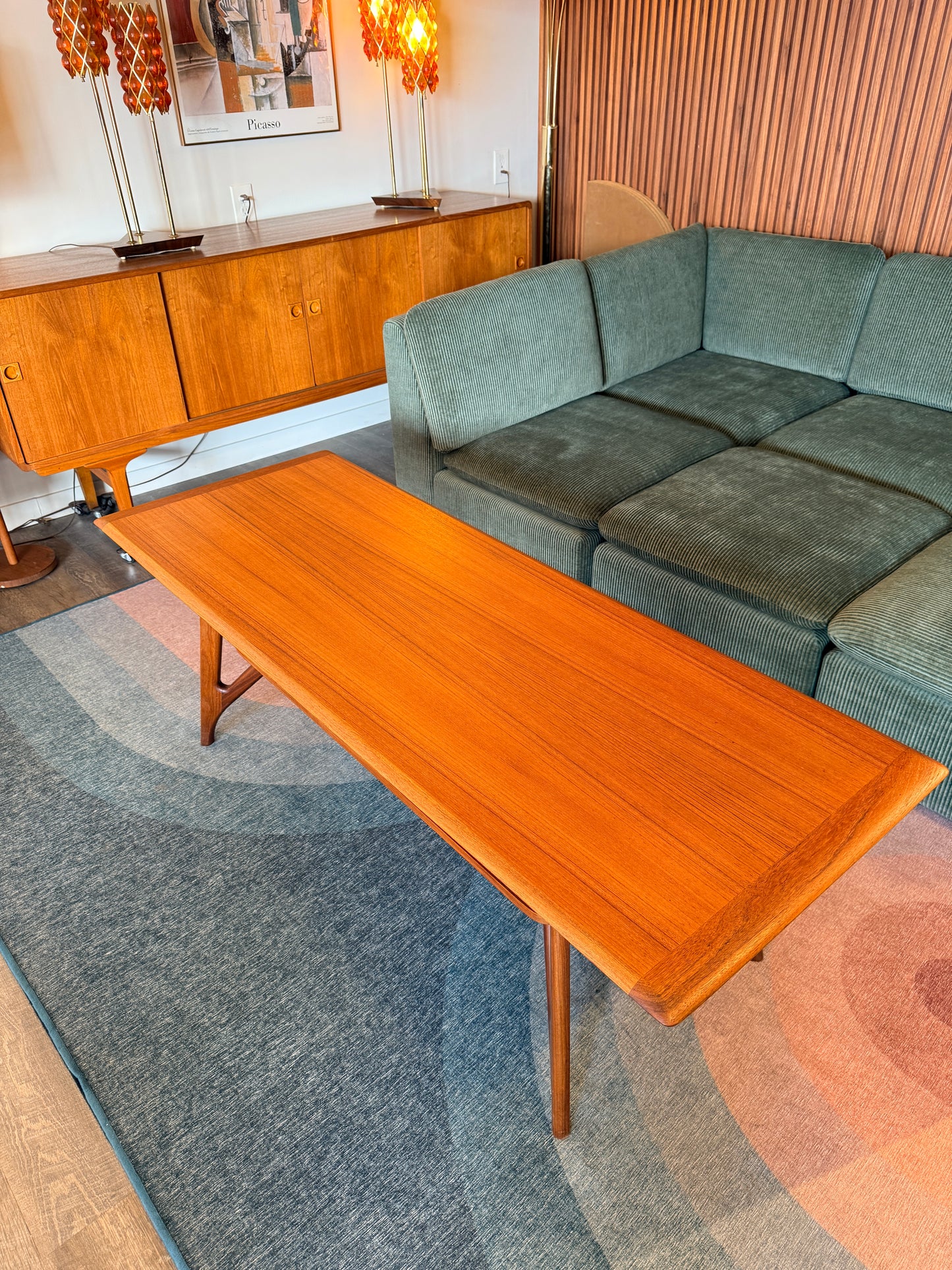 Vintage Midcentury Modern Teak Coffee Table