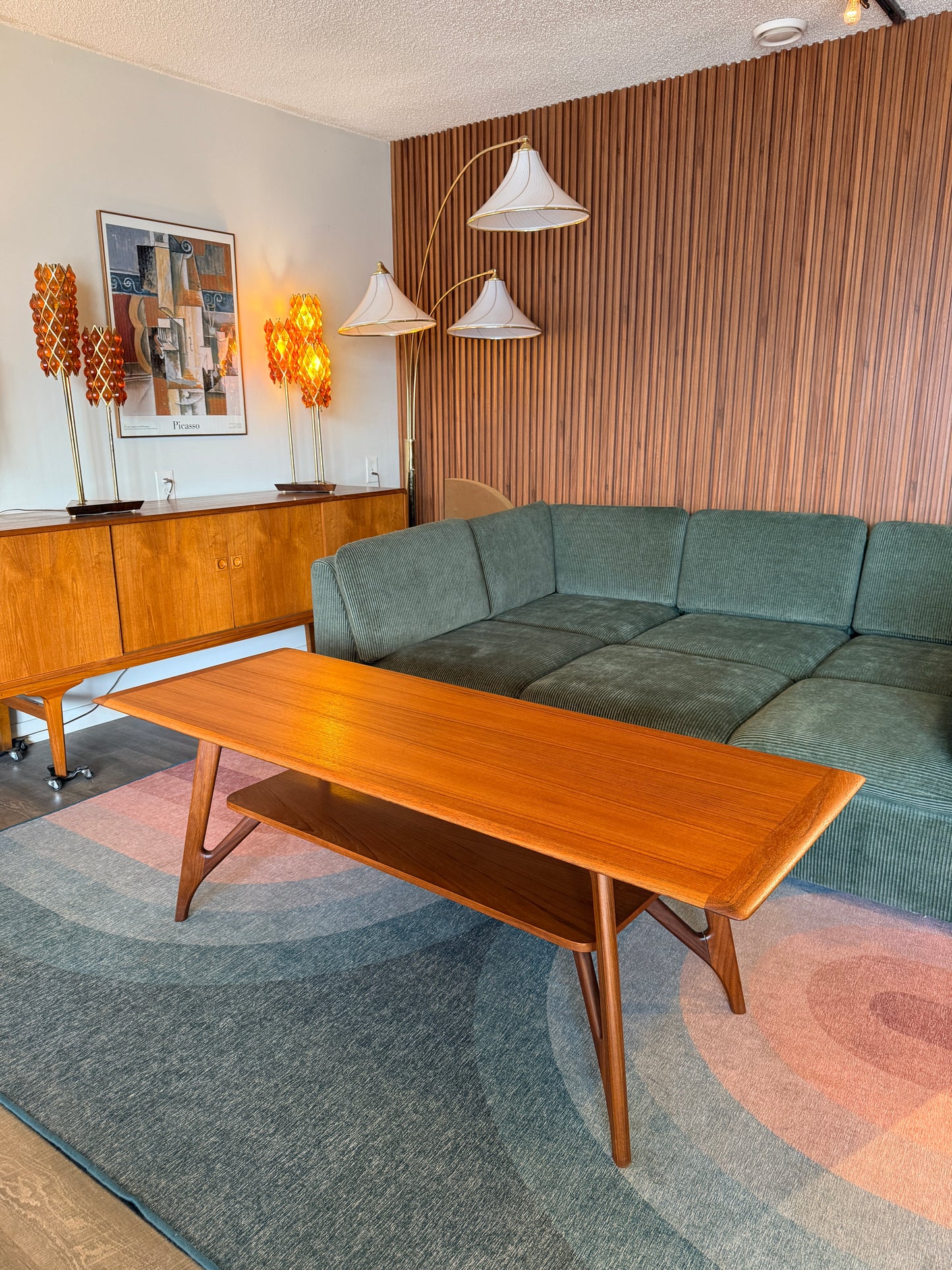 Vintage Midcentury Modern Teak Coffee Table