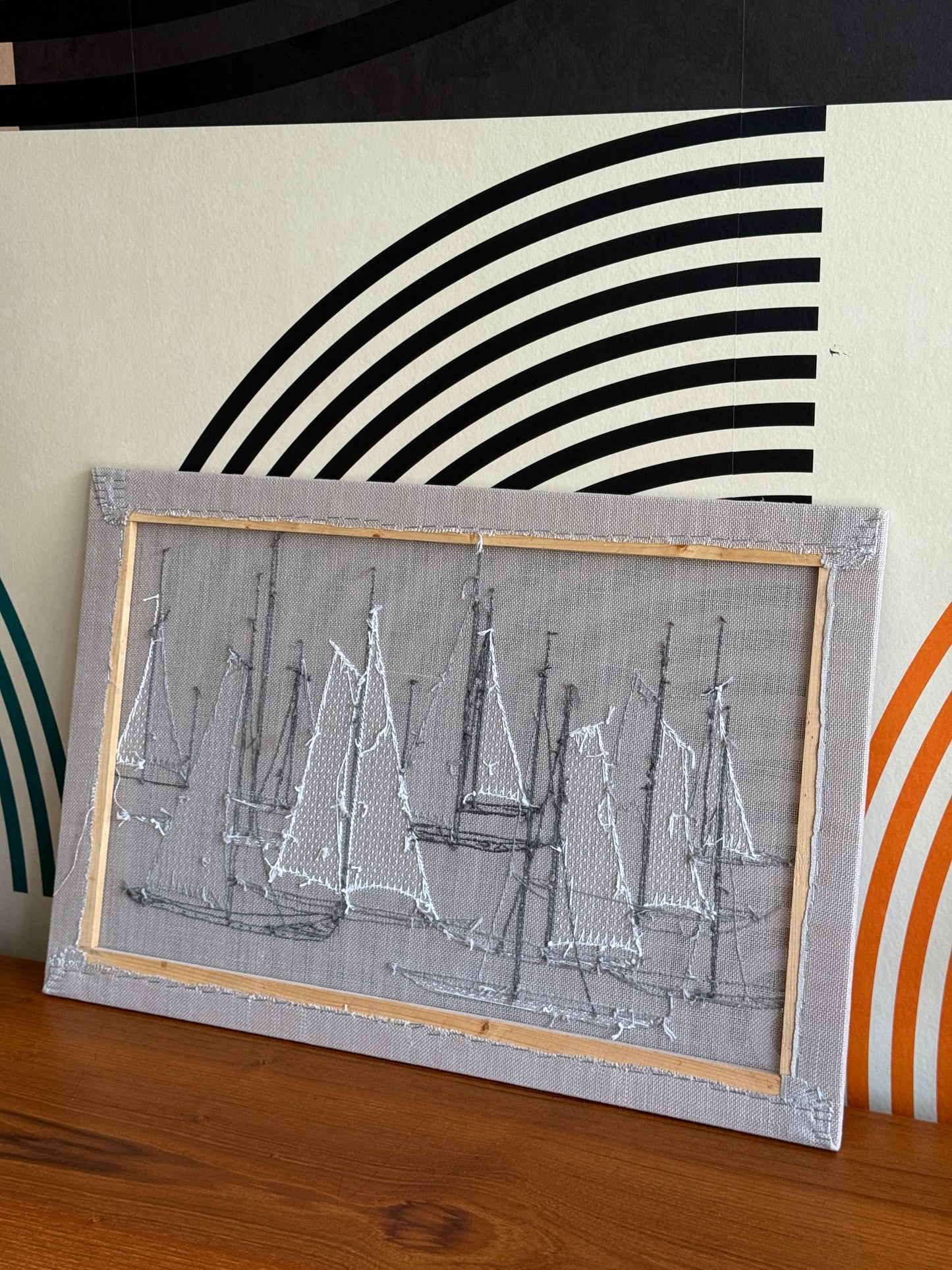 Vintage Sailboats Hanging Wall Art