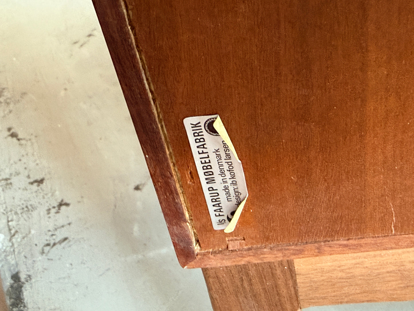 Vintage Danish Teak Bookcase on Custom Base by Ib Kofod Larsen
