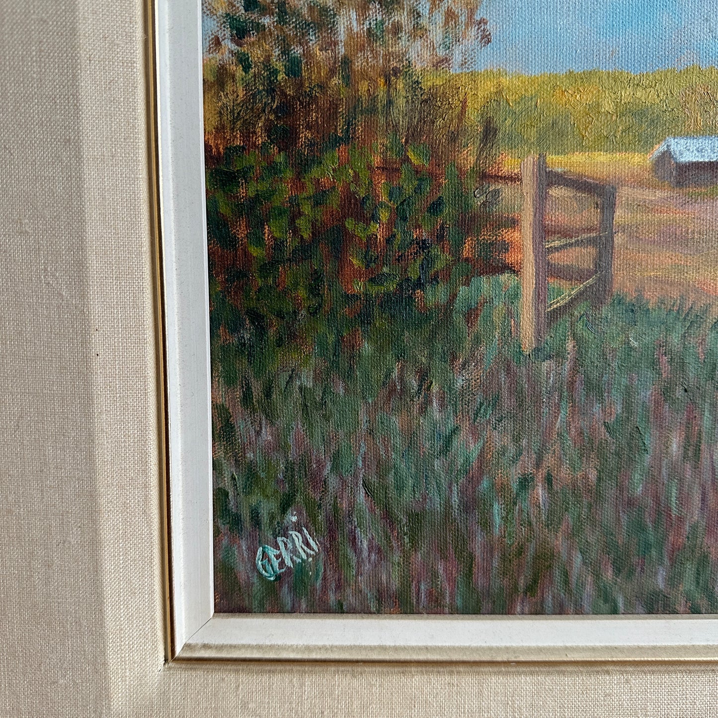 Vintage Framed and Signed Landscape Painting