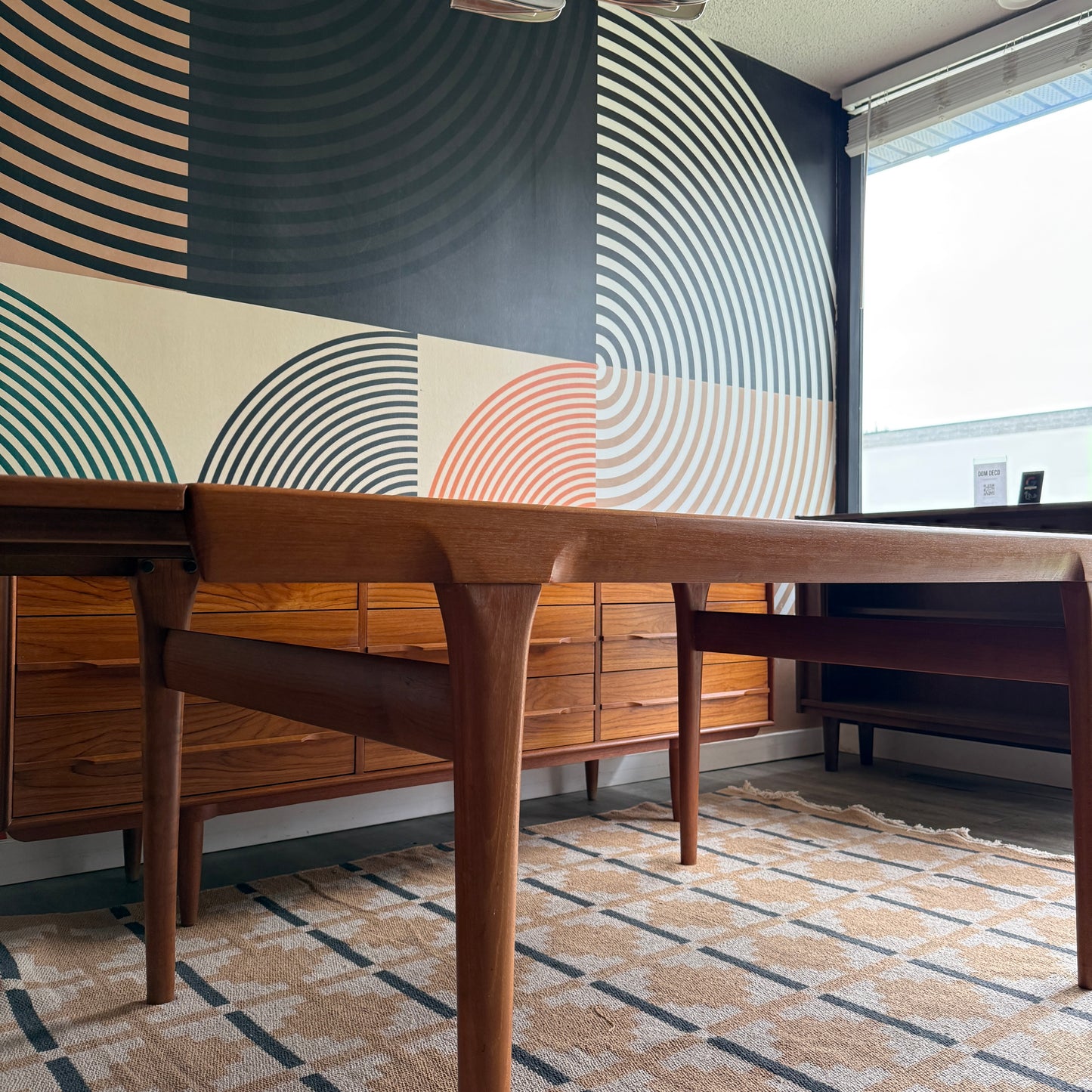 Danish Expanding Teak Dining Table by Faarup Mobelfabrik