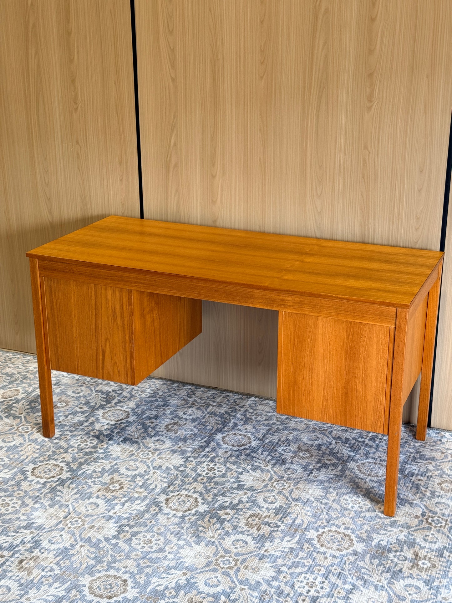 Vintage Danish Teak Desk by Domino