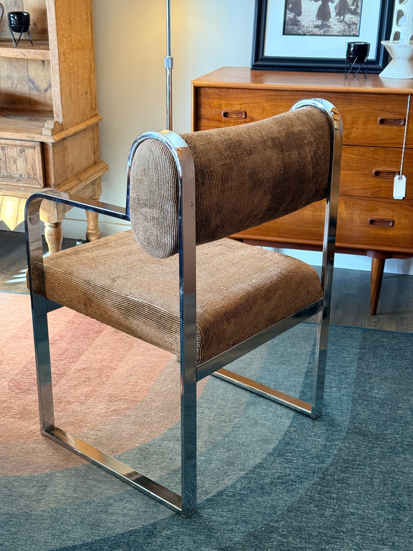 Vintage Chrome Armchair