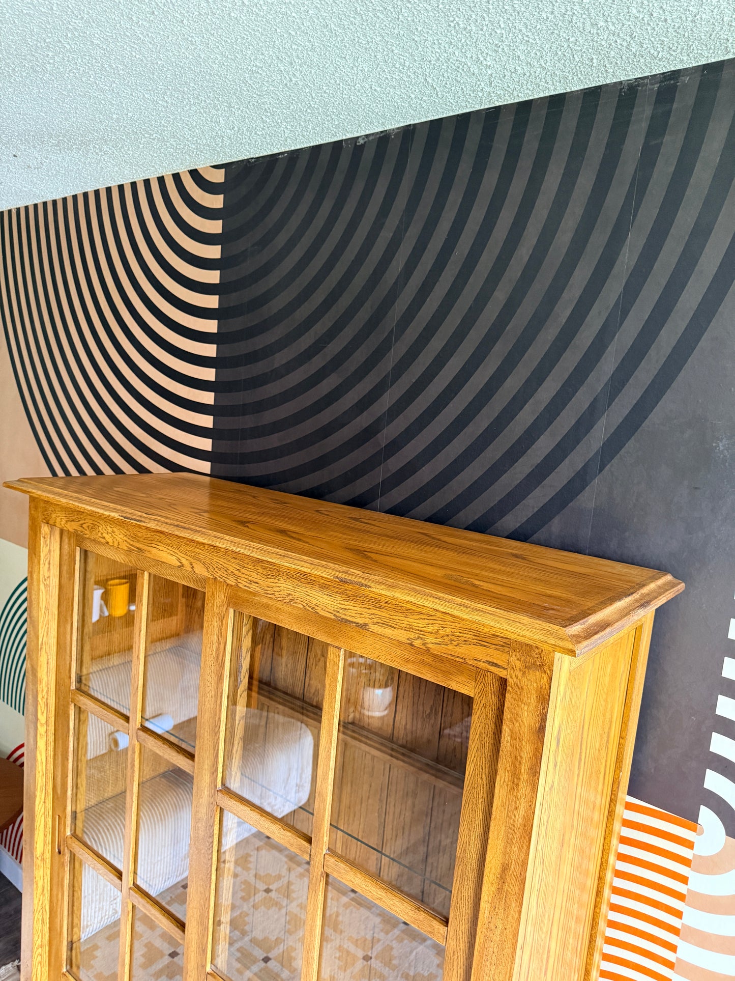 Wooden Curio Display Cabinet