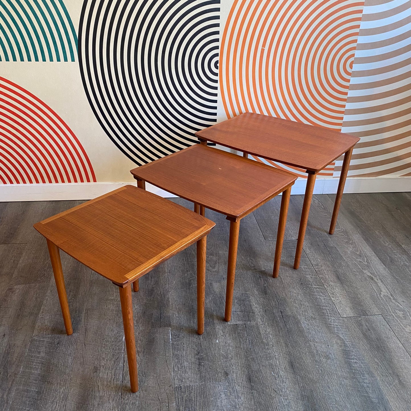 Vintage Teak Nesting Tables