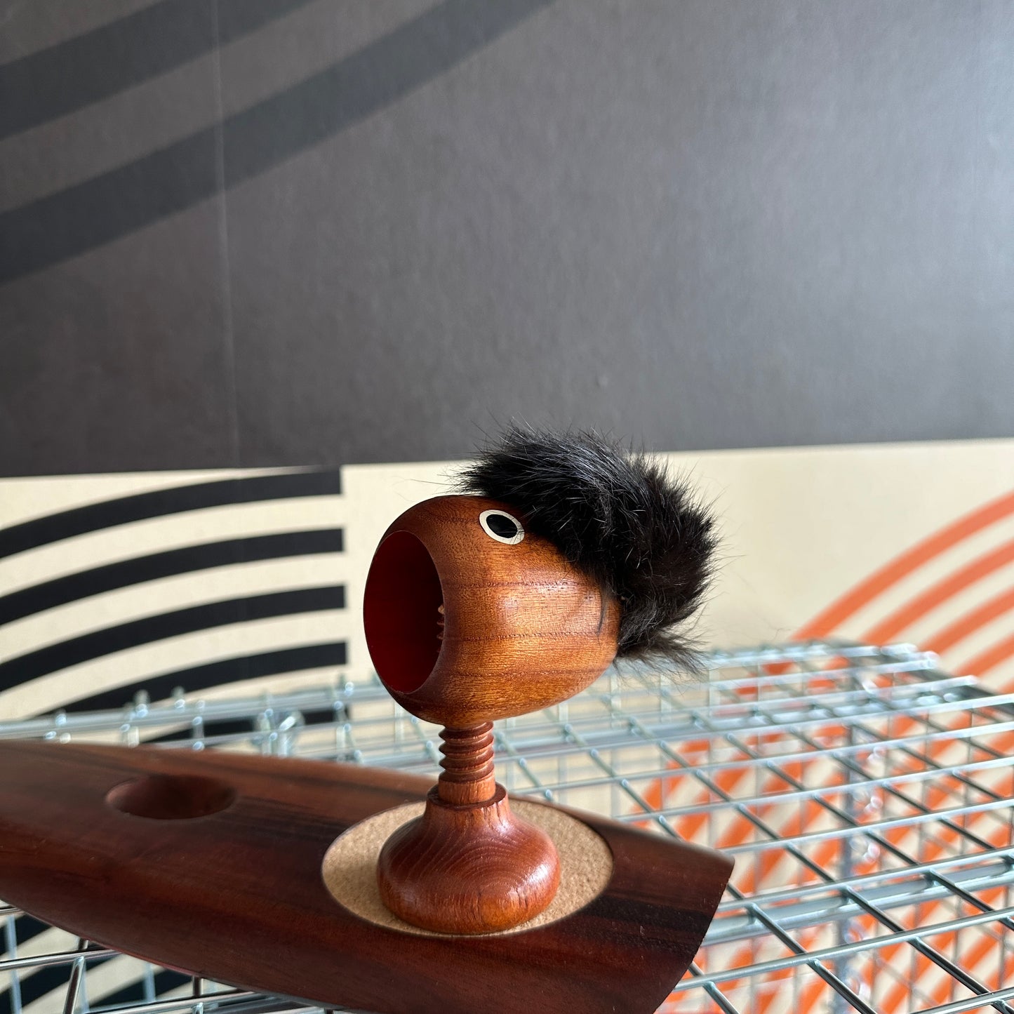 Vintage MCM Teak Nut Cracker