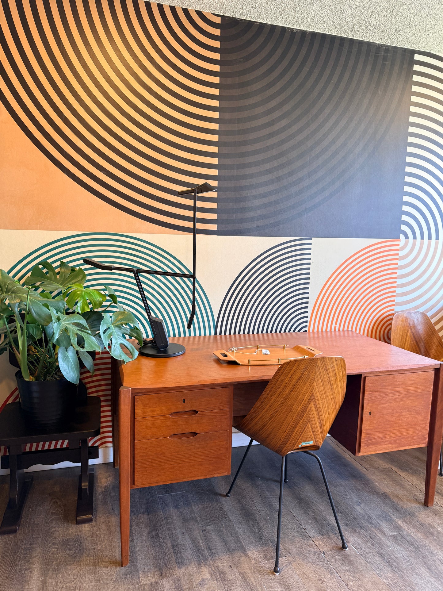 Post Modern Black Desk Lamp by Stefano Cevoli, Italy