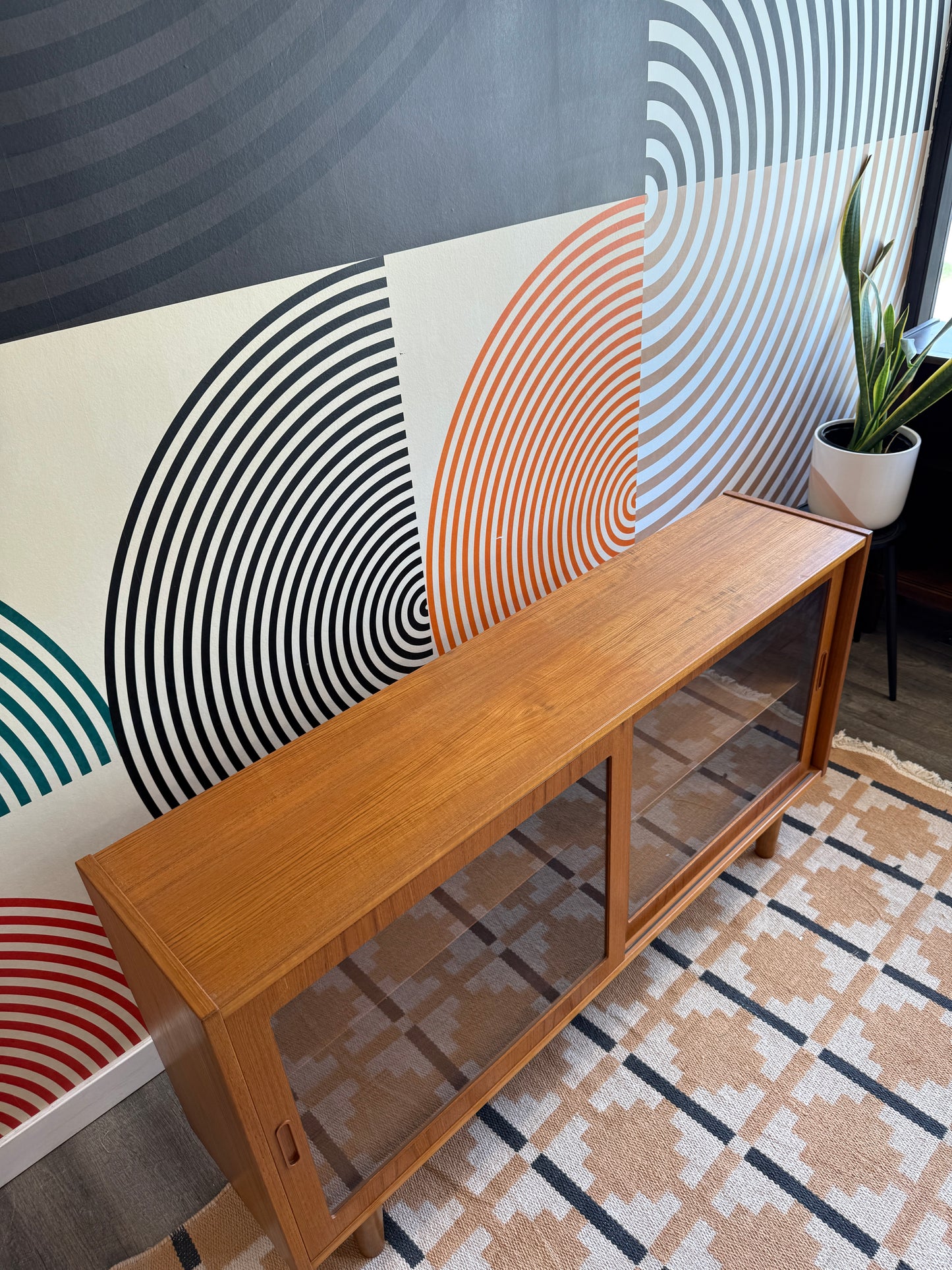 Danish Teak and Glass Cabinet by Hundevad