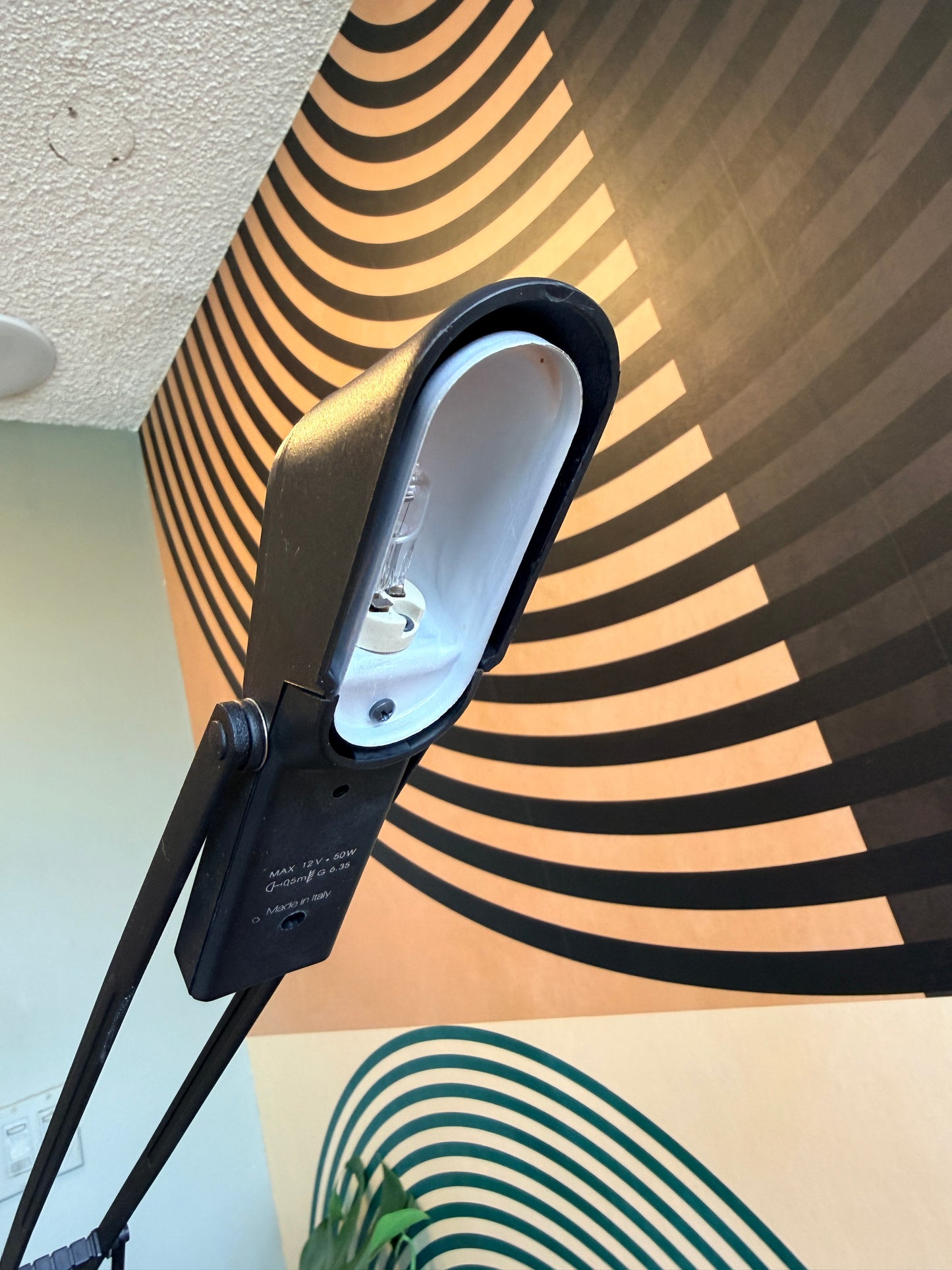 Post Modern Black Desk Lamp by Stefano Cevoli, Italy