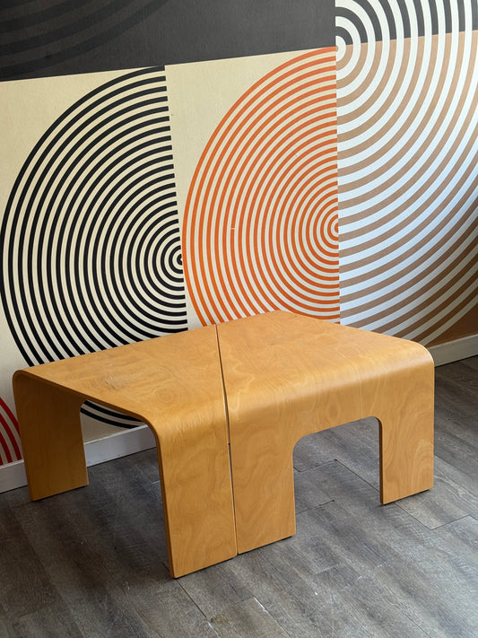 Pair of Stressless Bentwood Tables