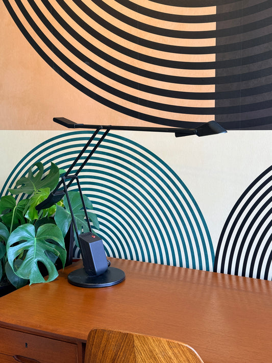 Post Modern Black Desk Lamp by Stefano Cevoli, Italy