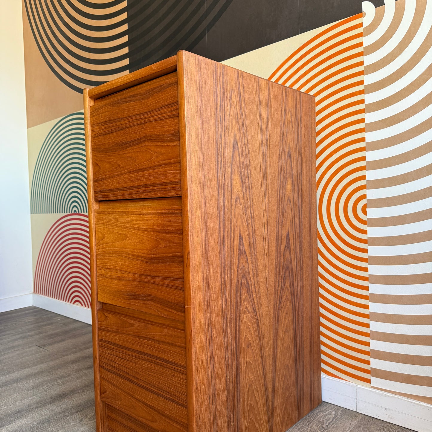 Vintage Teak Filing Cabinet