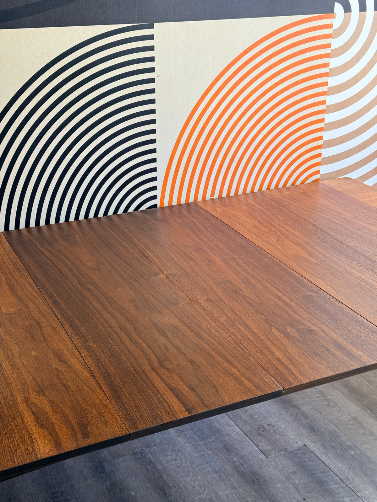 Vintage Mid-Century Walnut Extendable Dining Table