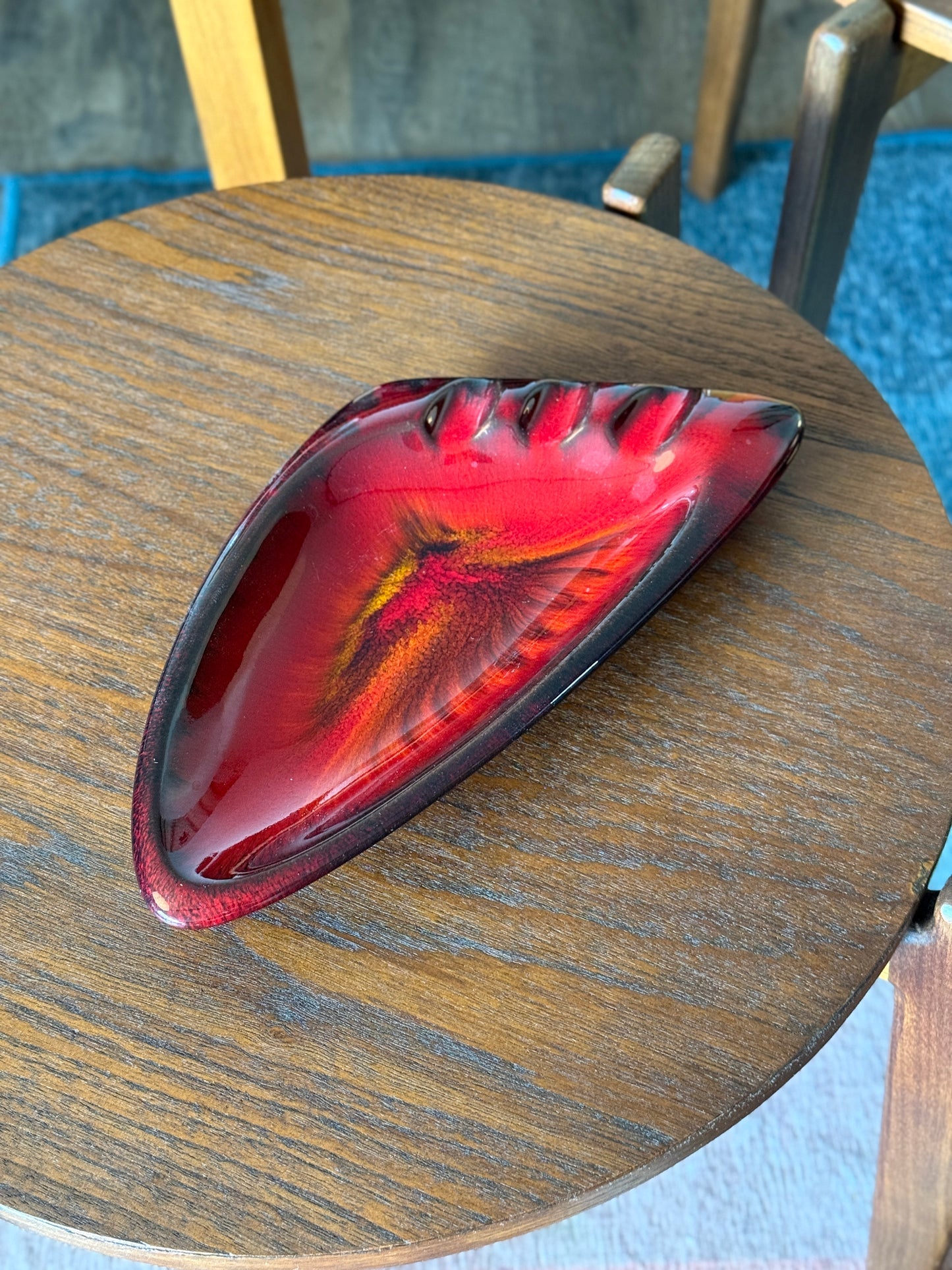 Midcentury Red Ashtray