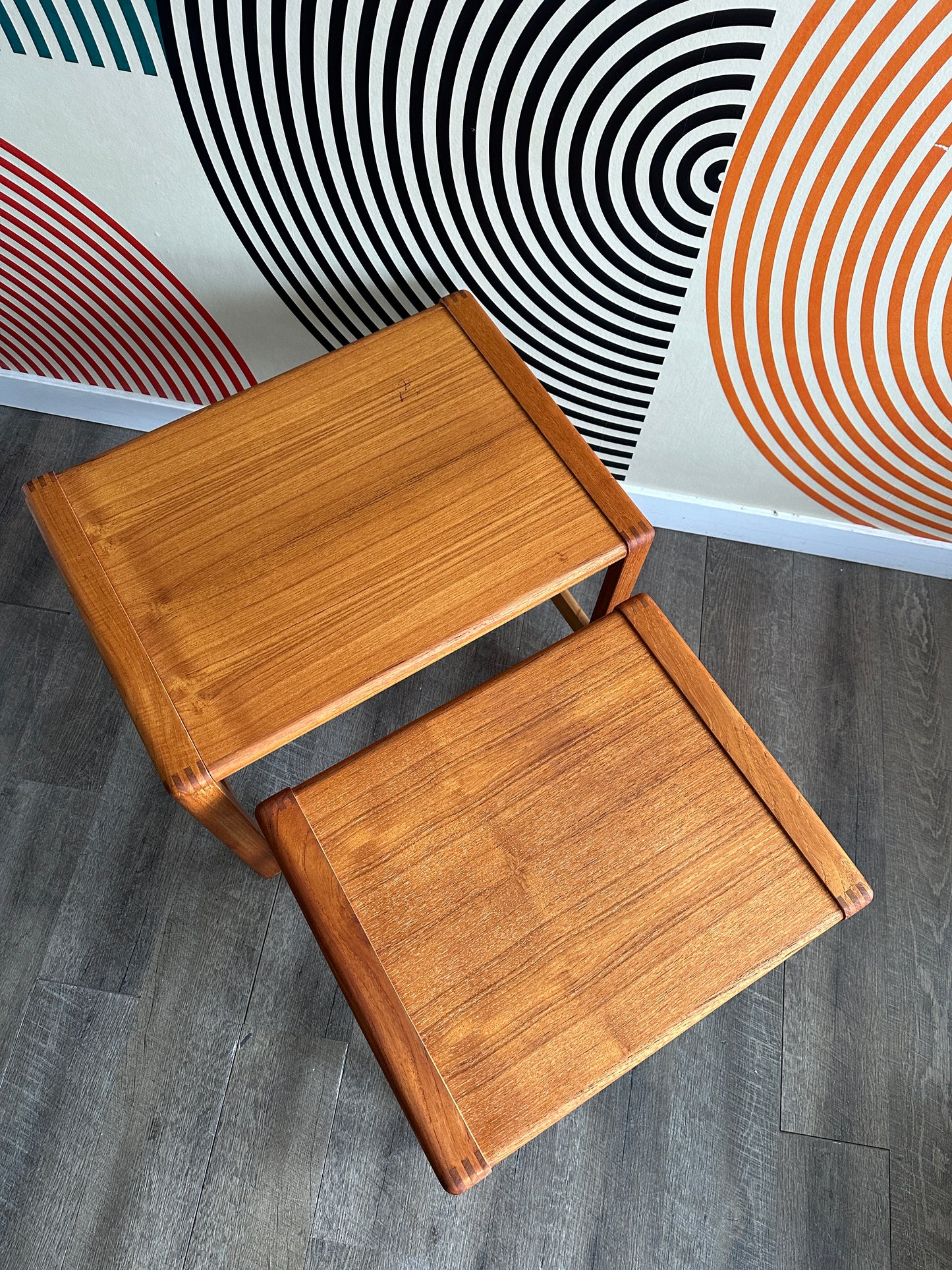 Vintage Teak Nesting Tables