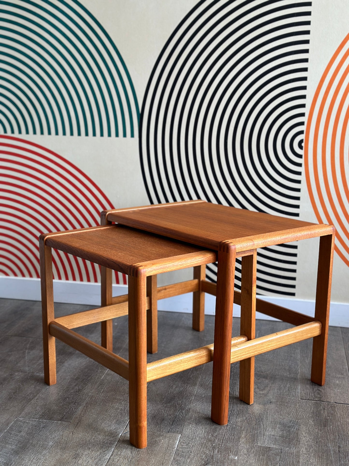 Vintage Teak Nesting Tables