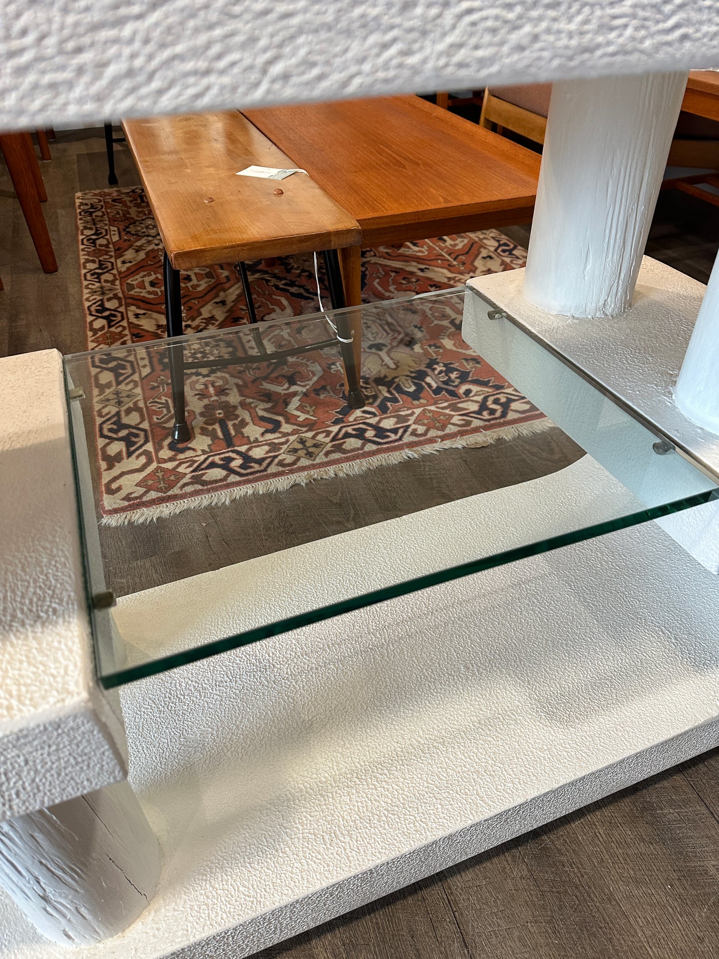 Post Modern Sculptural Plaster Console Table