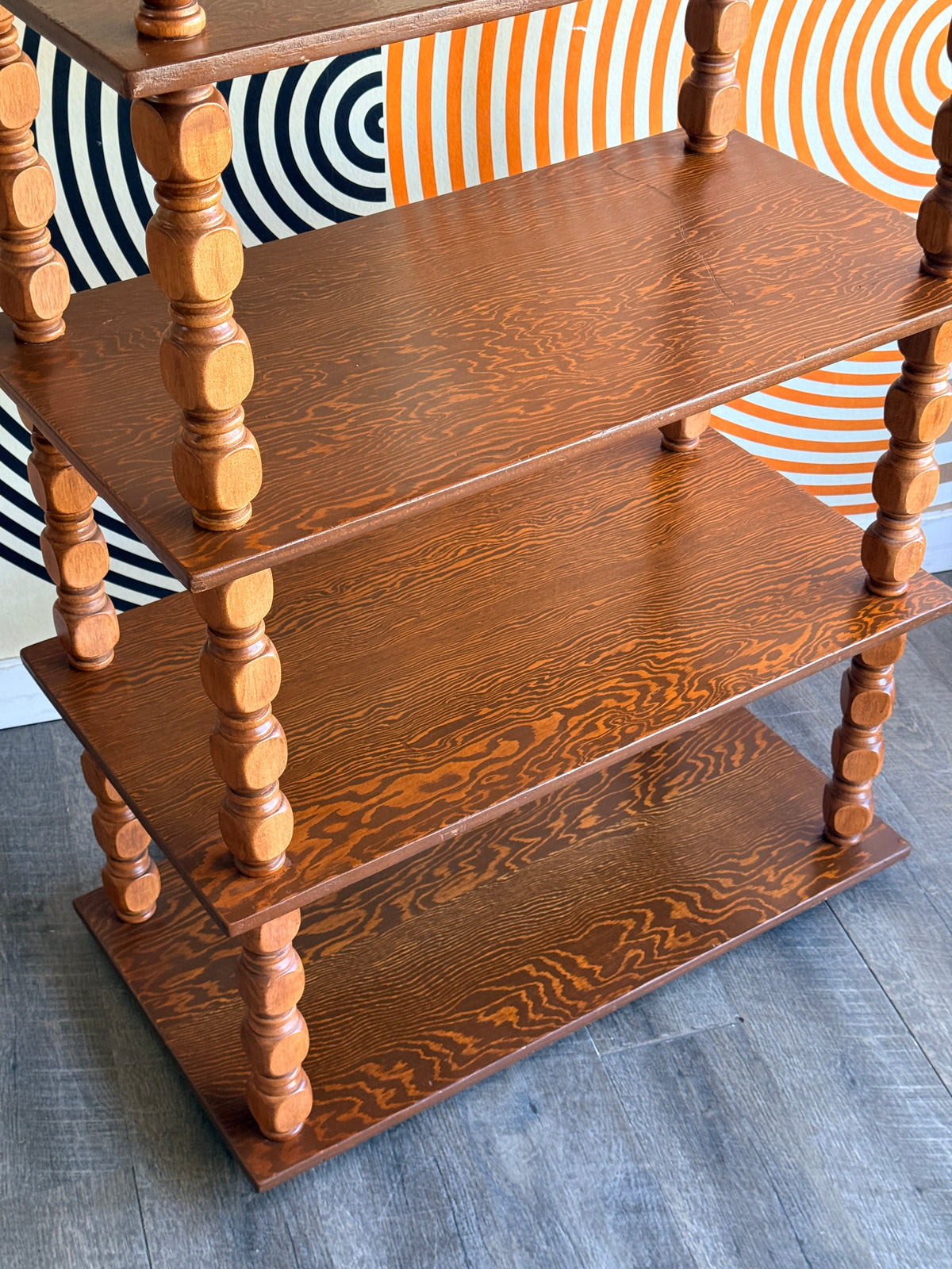Vintage French Bobbin Shelf
