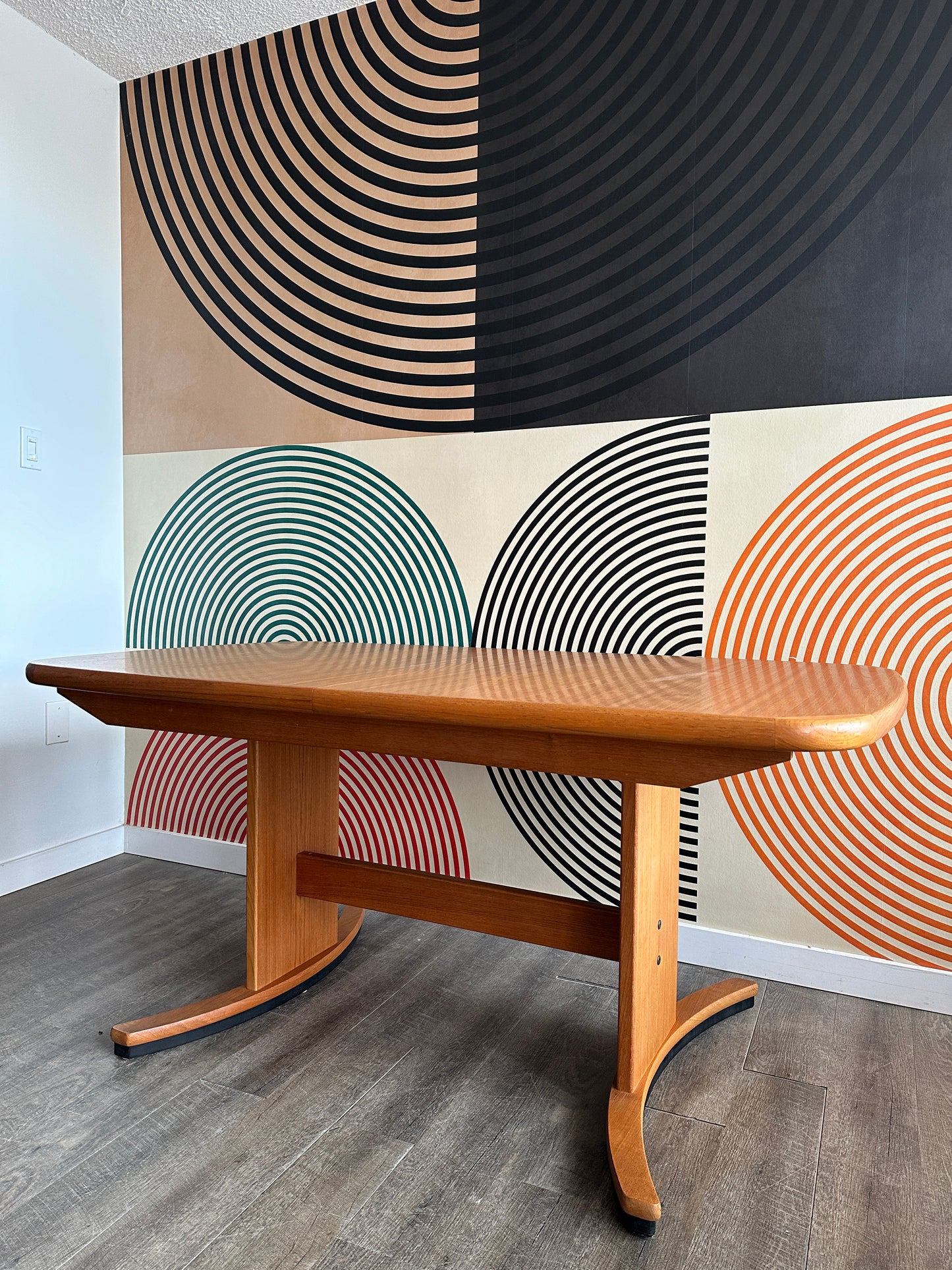 Vintage Expandable Teak Dining Table