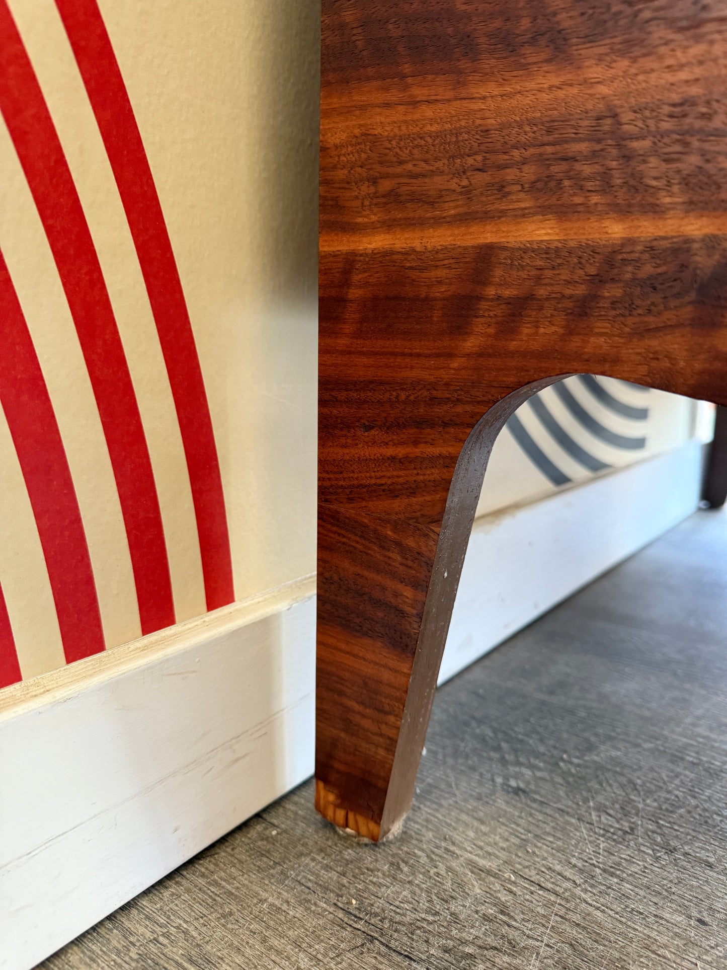 Vintage Walnut Tallboy Dresser