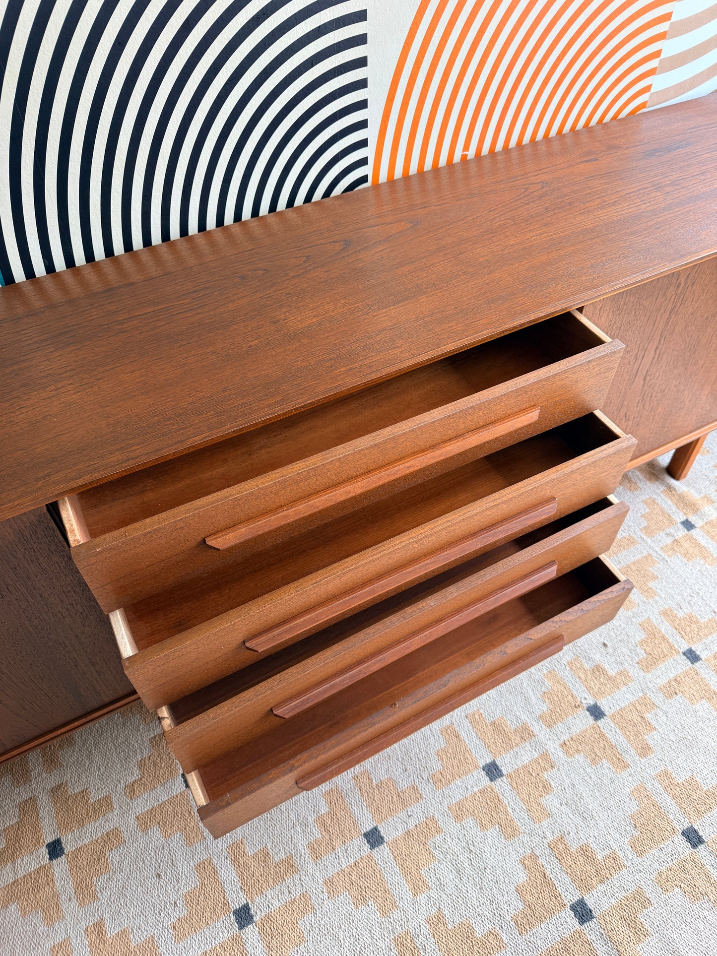 Danish Teak Credenza/Sideboard