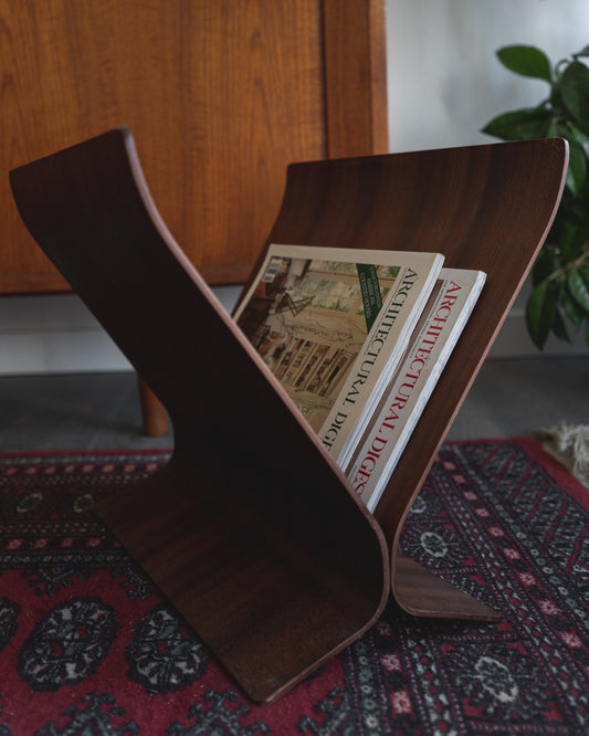 MCM Umbra Bentwood Magazine Rack by Paul Rowan