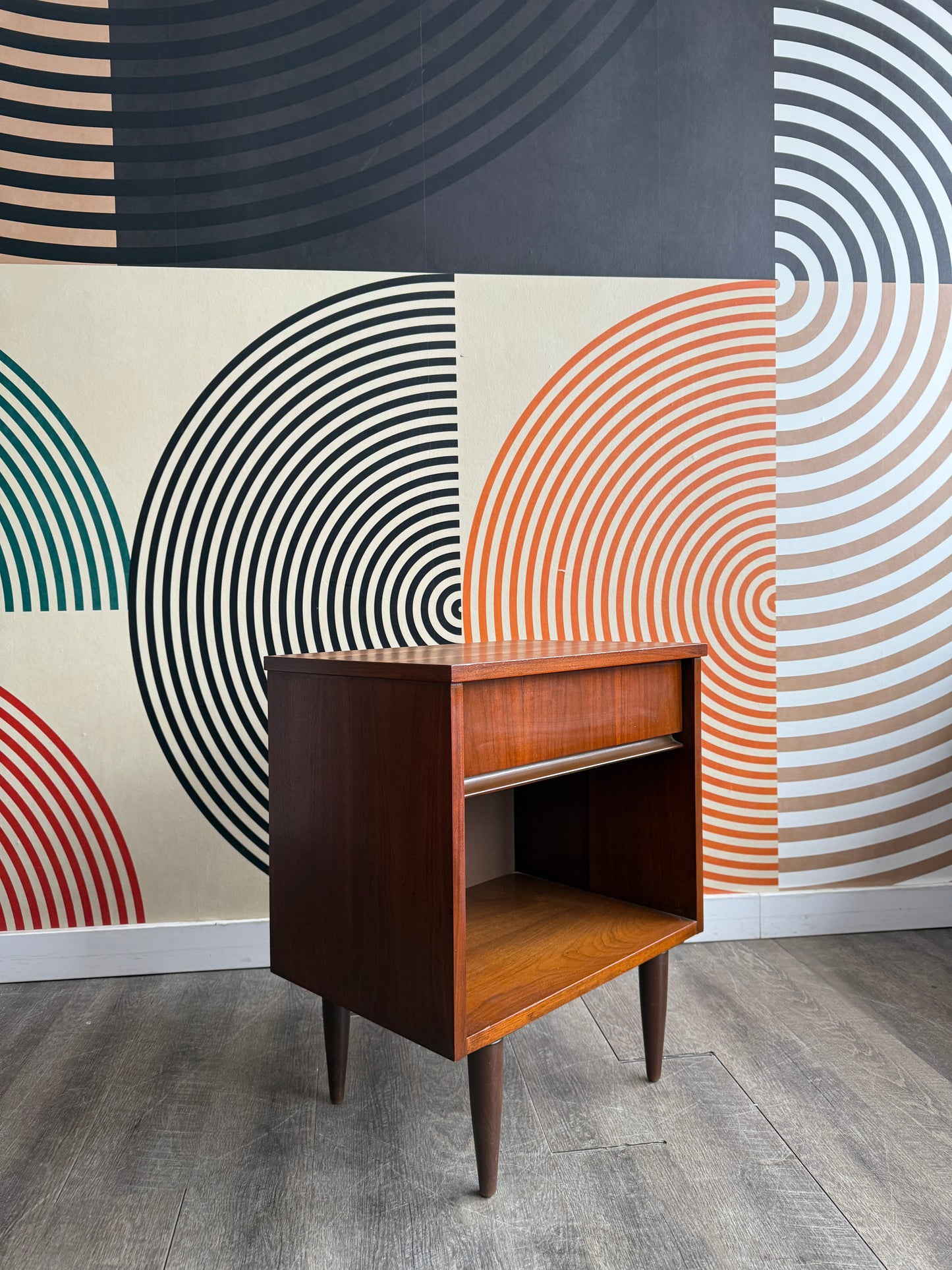 Single Walnut Nightstand