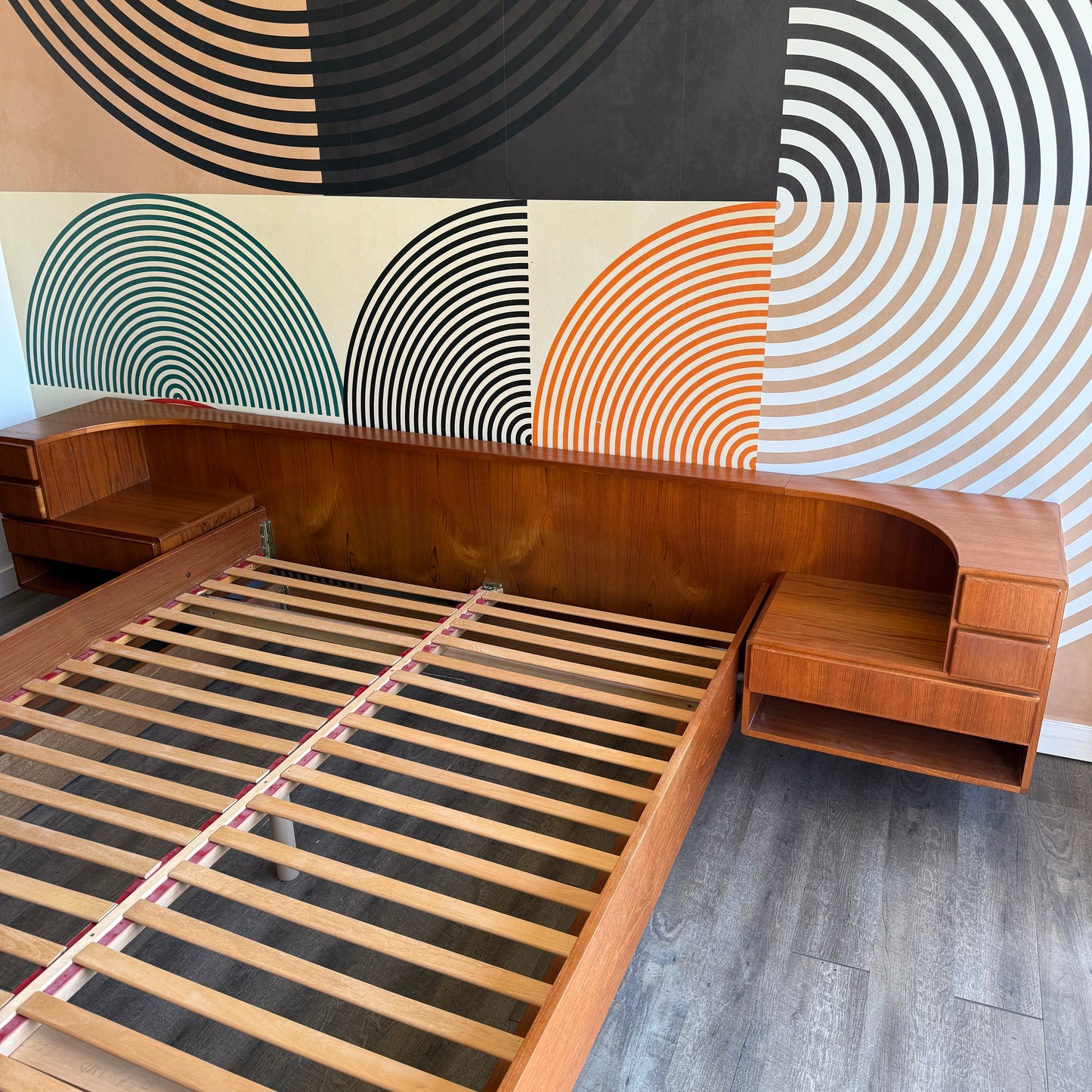 Danish Queen Size Teak Bedframe by Komfort