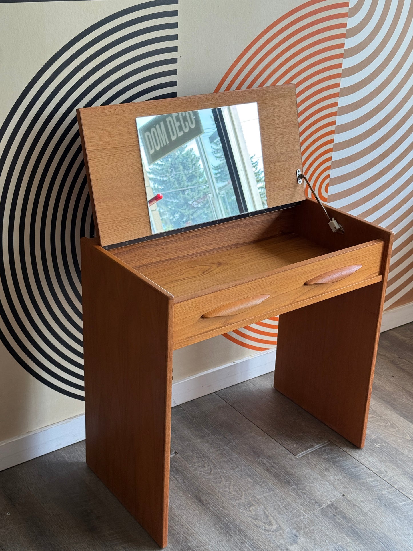 Vintage Teak Vanity Table