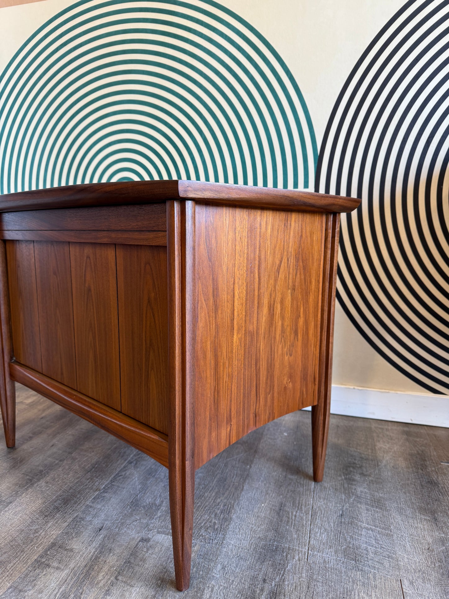 Vintage Walnut Record Cabinet