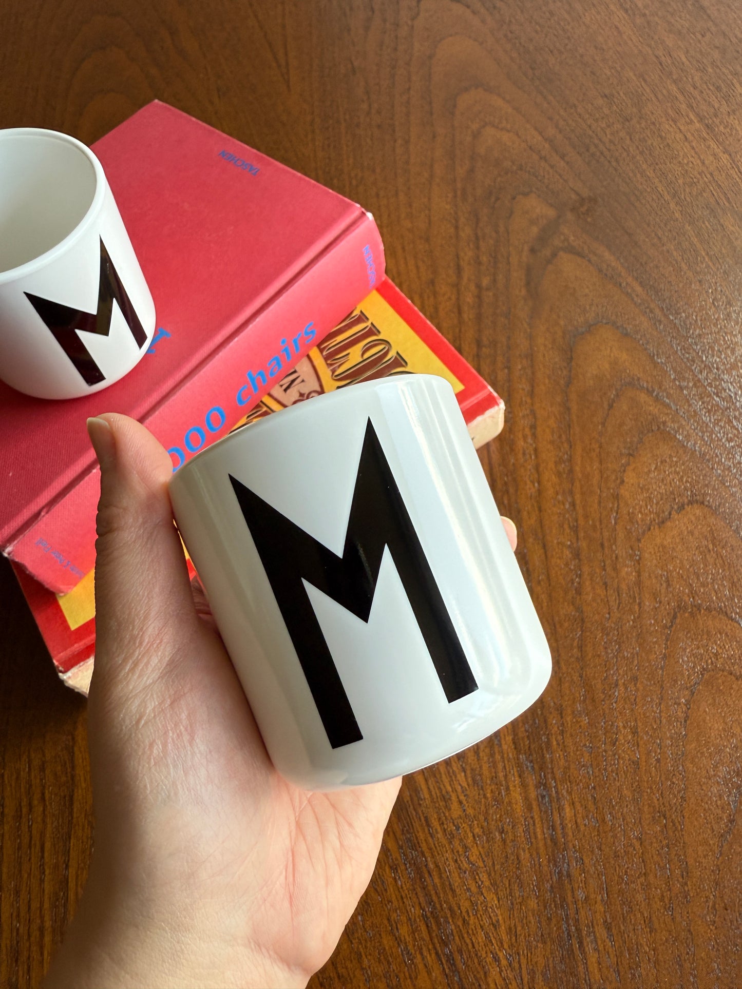 Pair of Design Letters Melamine “M” Cups