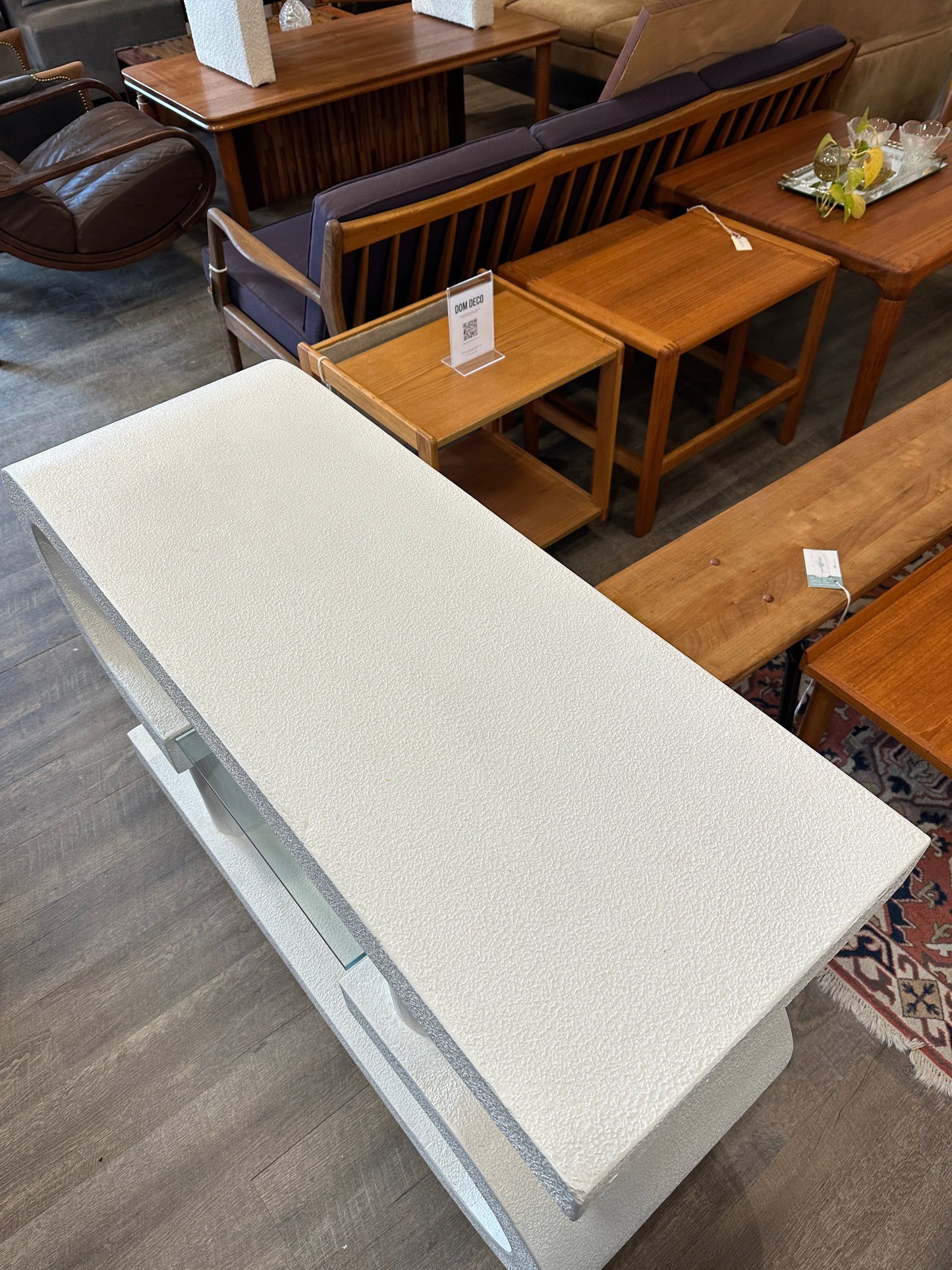 Post Modern Sculptural Plaster Console Table