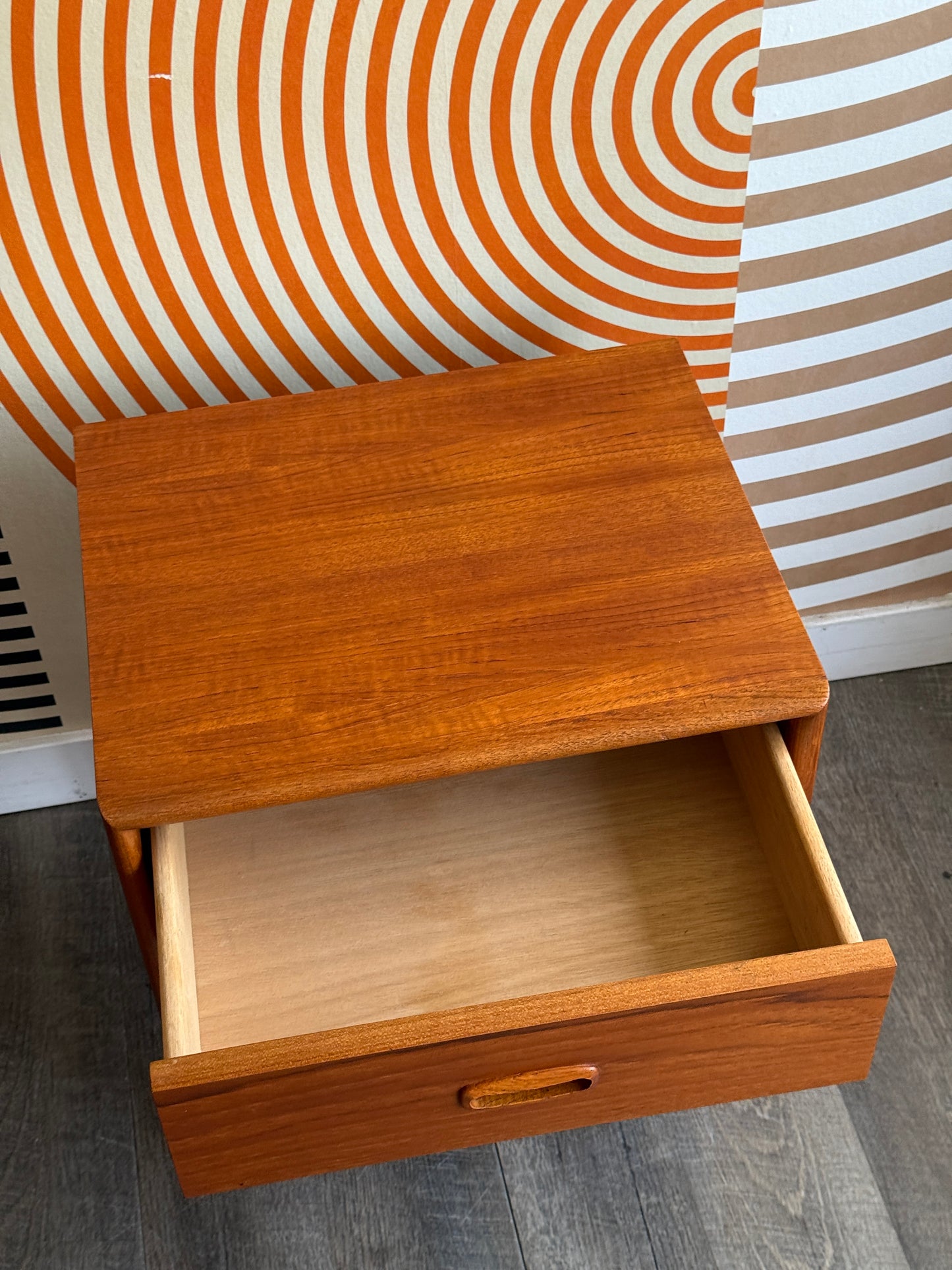 Pair of Vintage Teak Nightstands