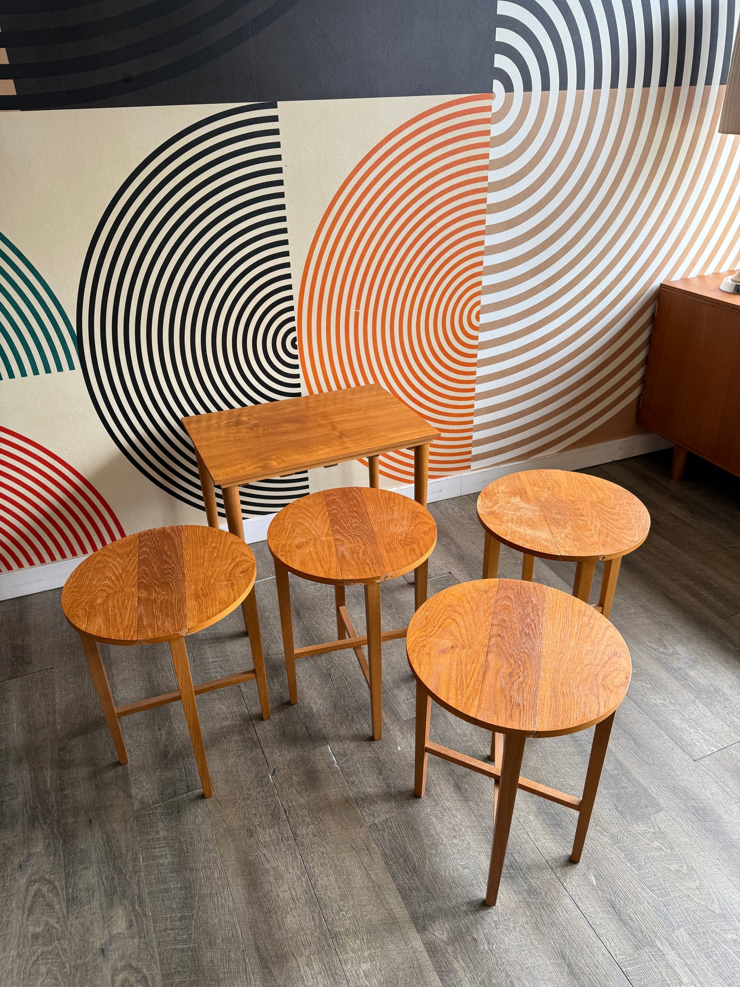 Vintage Teak Nesting Tables