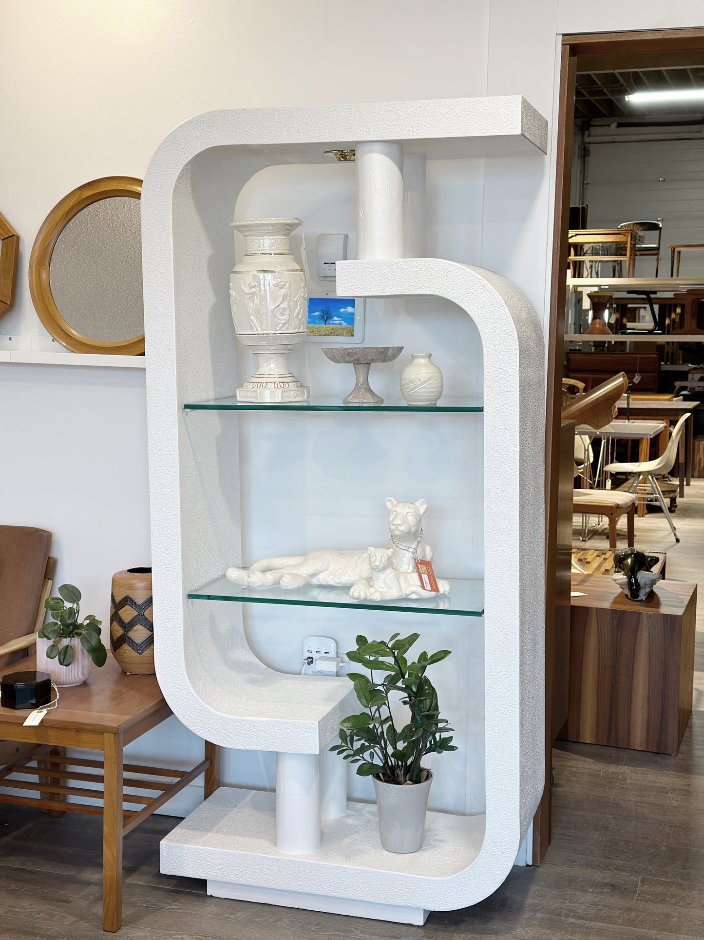Post Modern Sculptural Plaster Etagere