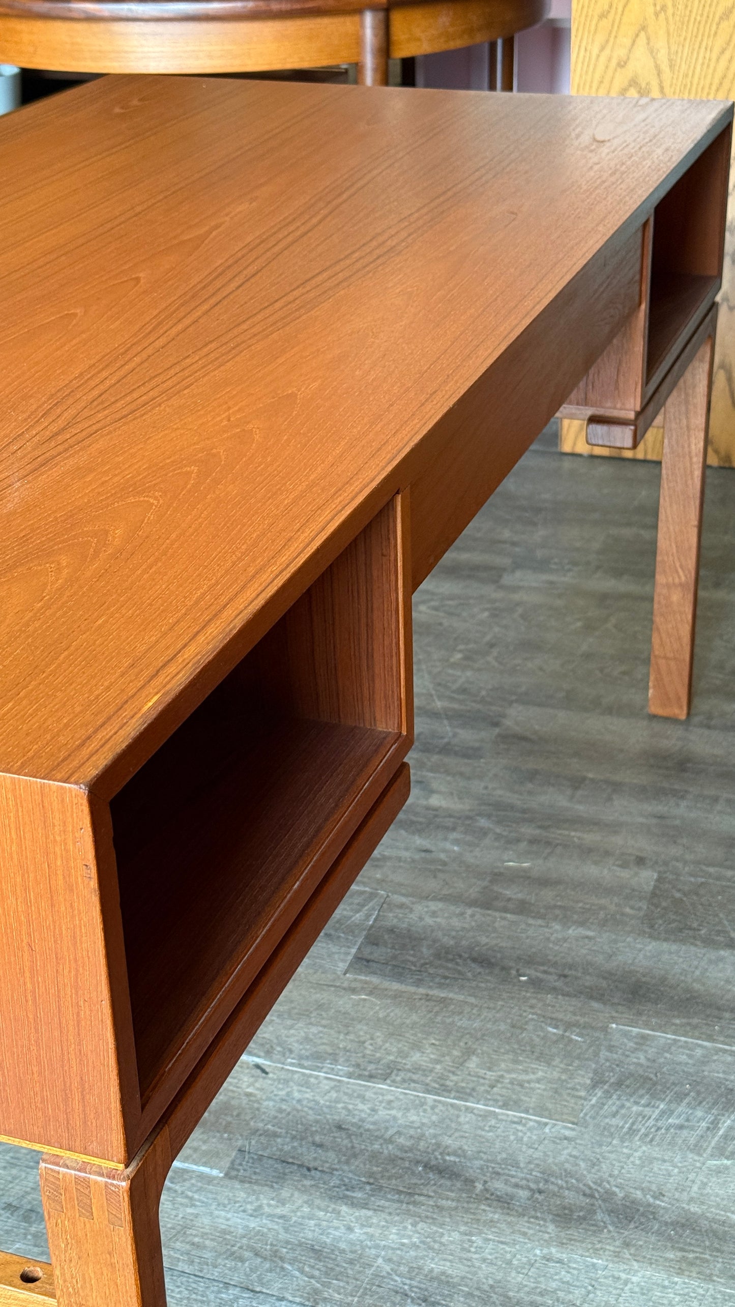 Arne Wahl Iversen Danish Teak Executive Desk