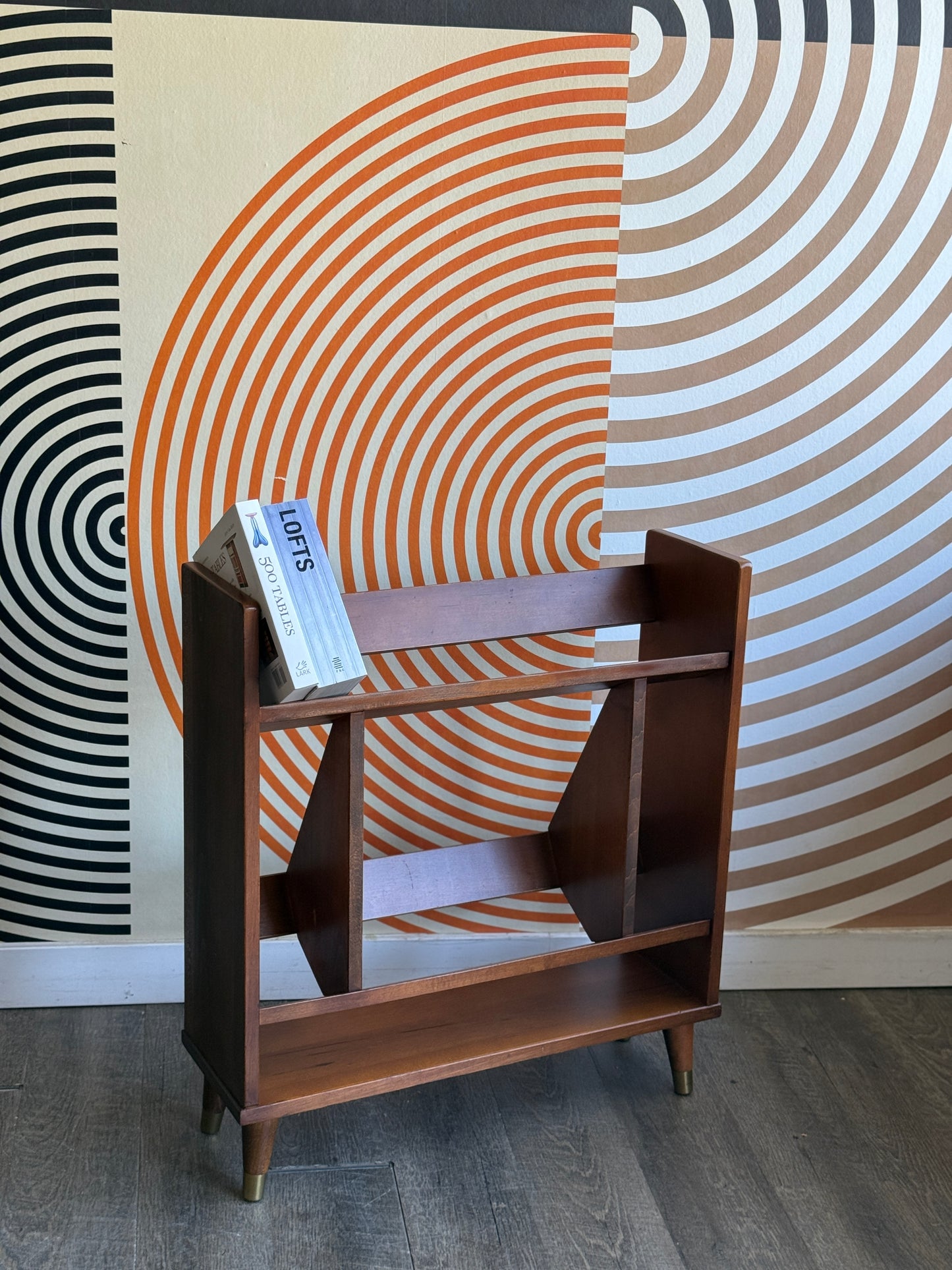 Vintage Walnut Bookshelf