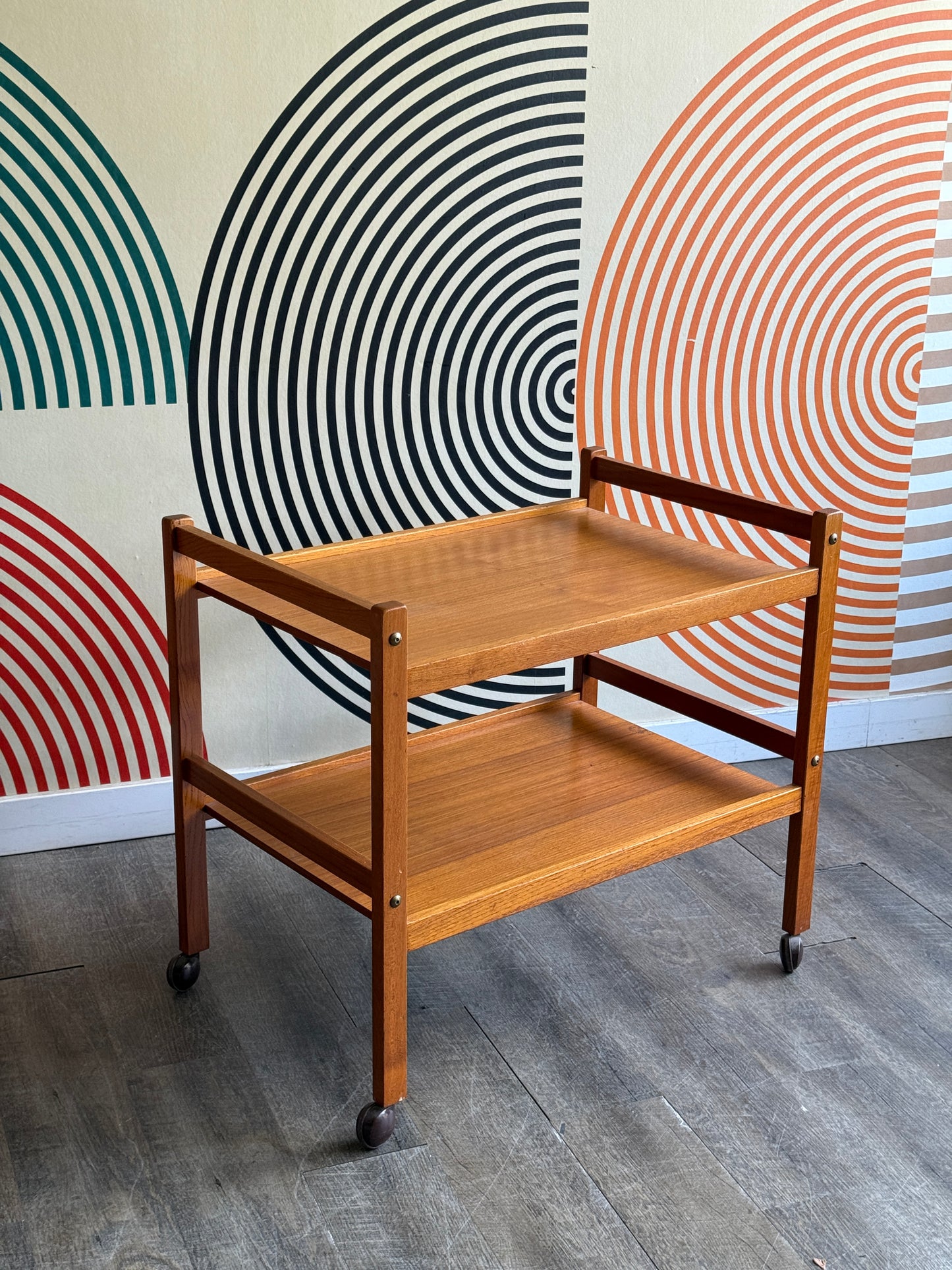 Danish Teak Bar Cart by BRDR. Furbo