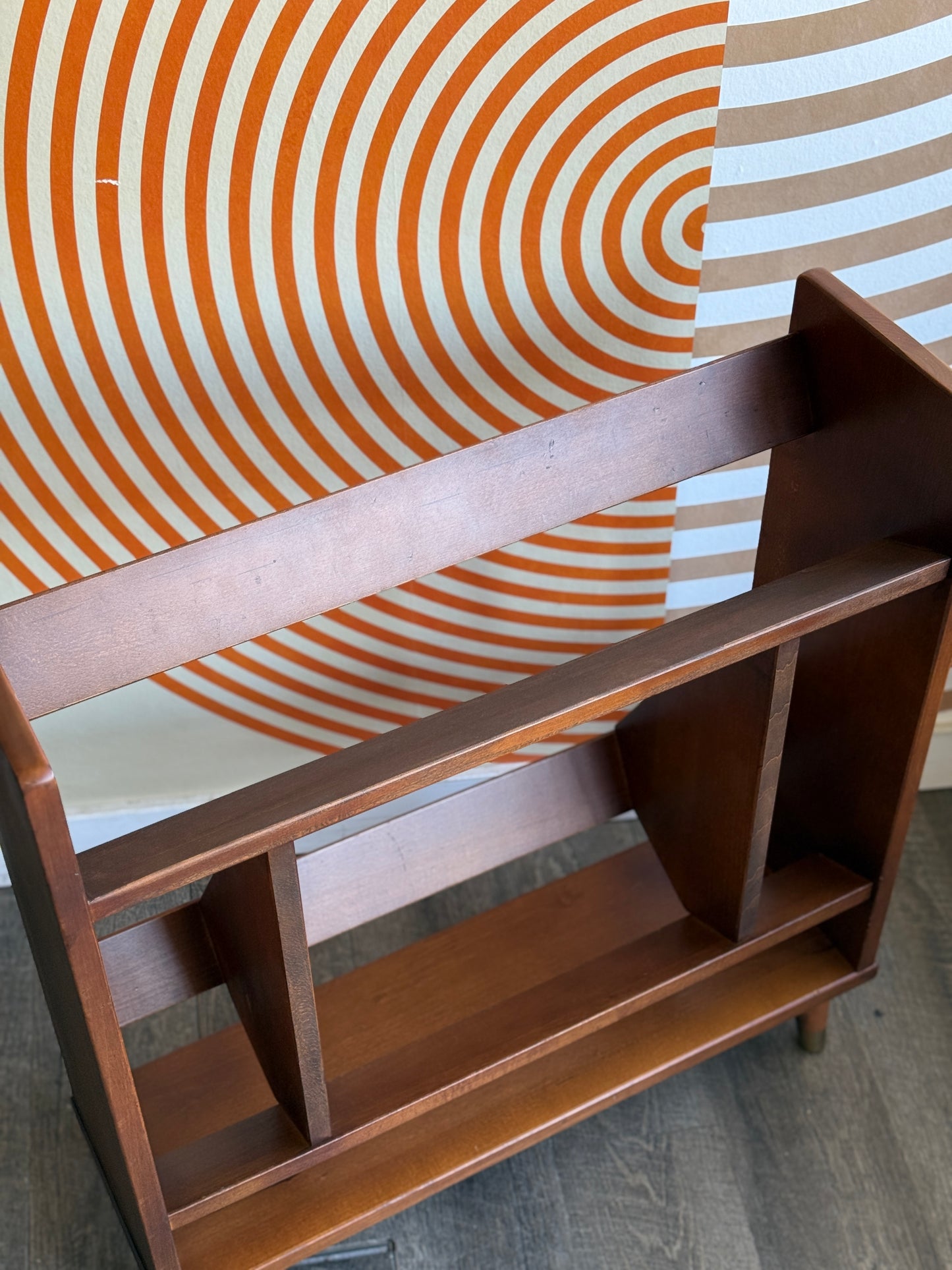 Vintage Walnut Bookshelf