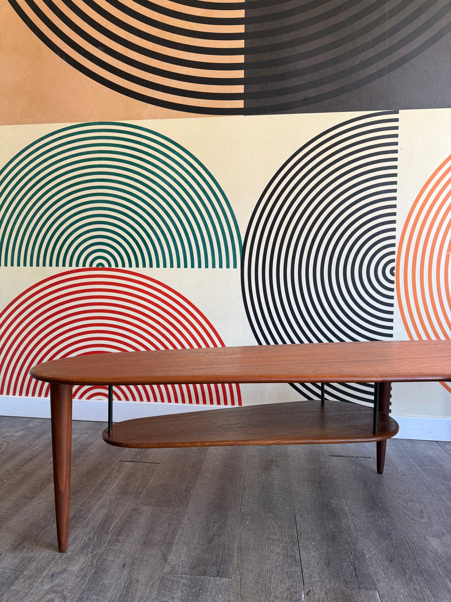 Vintage Boomerang Teak Coffee Table