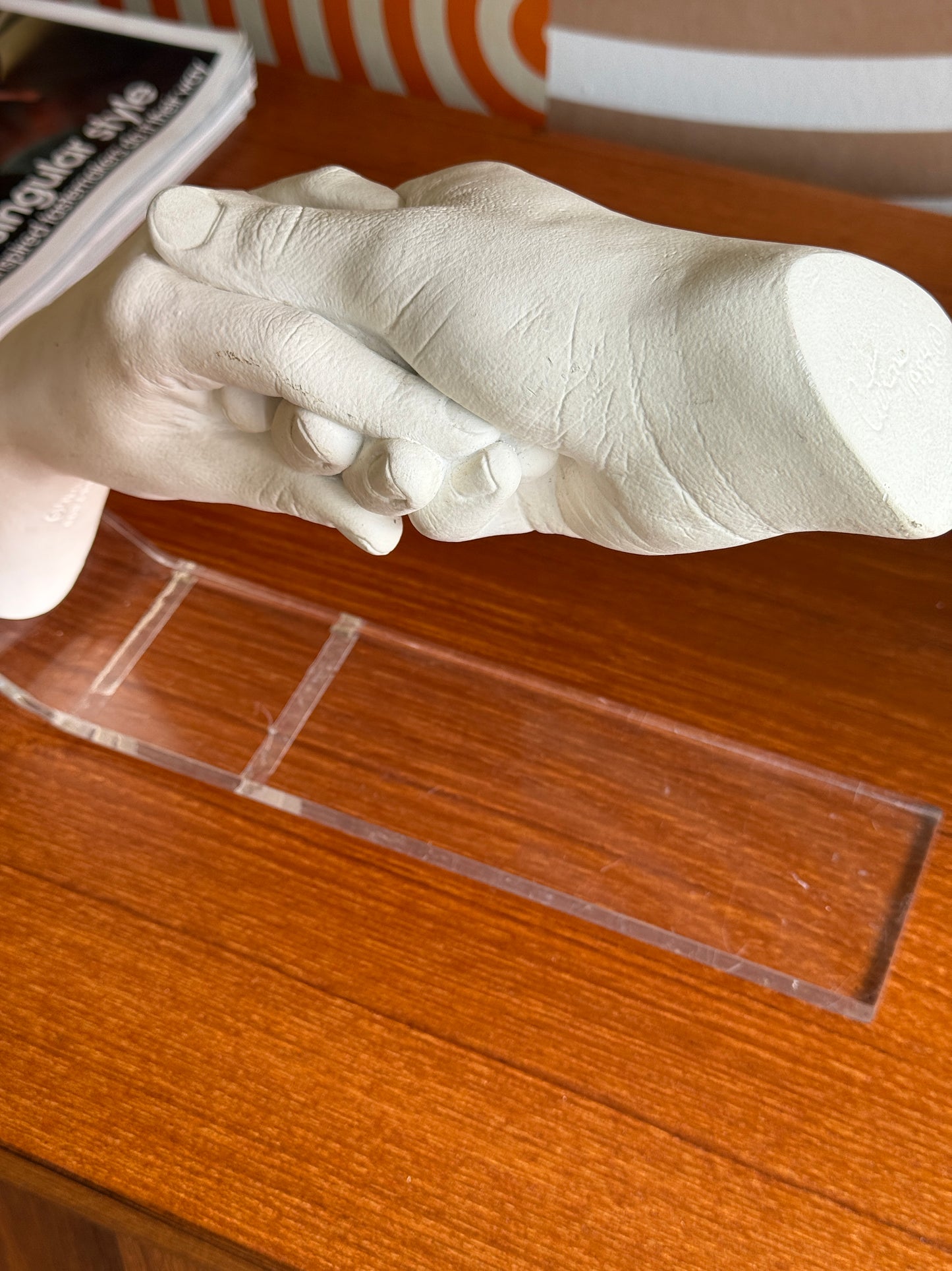 Vintage Hands Sculpture by John Cutrone for Austin Productions,1984