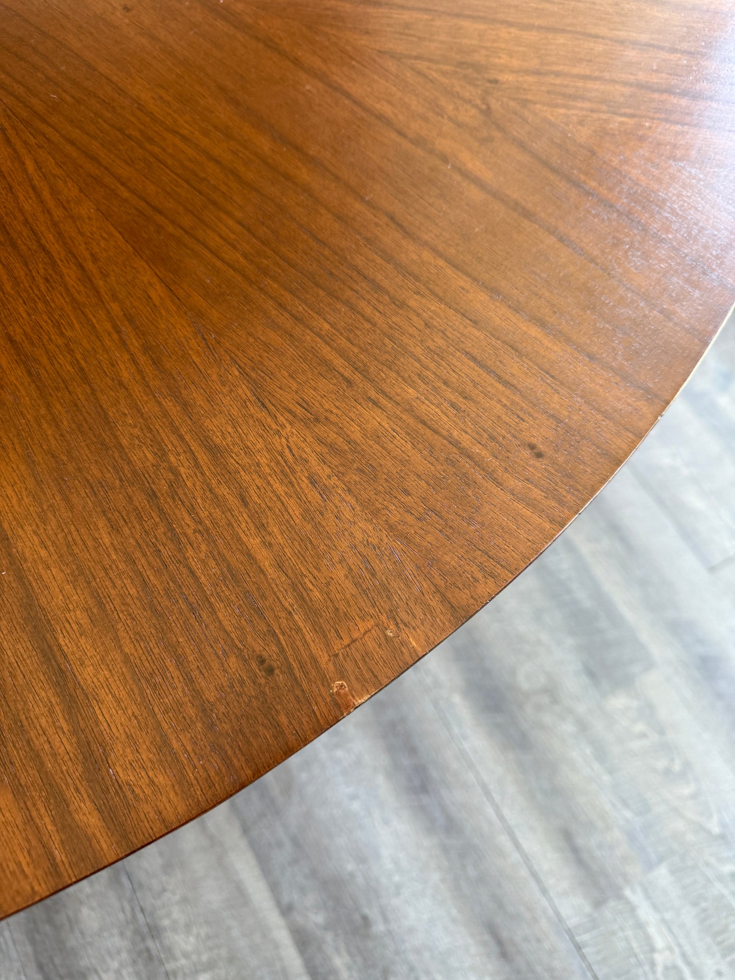 Round Walnut Dining Table
