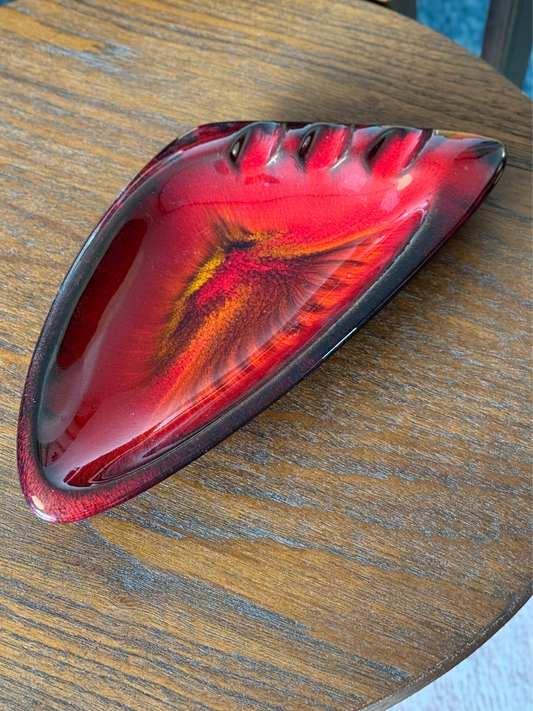 Midcentury Red Ashtray