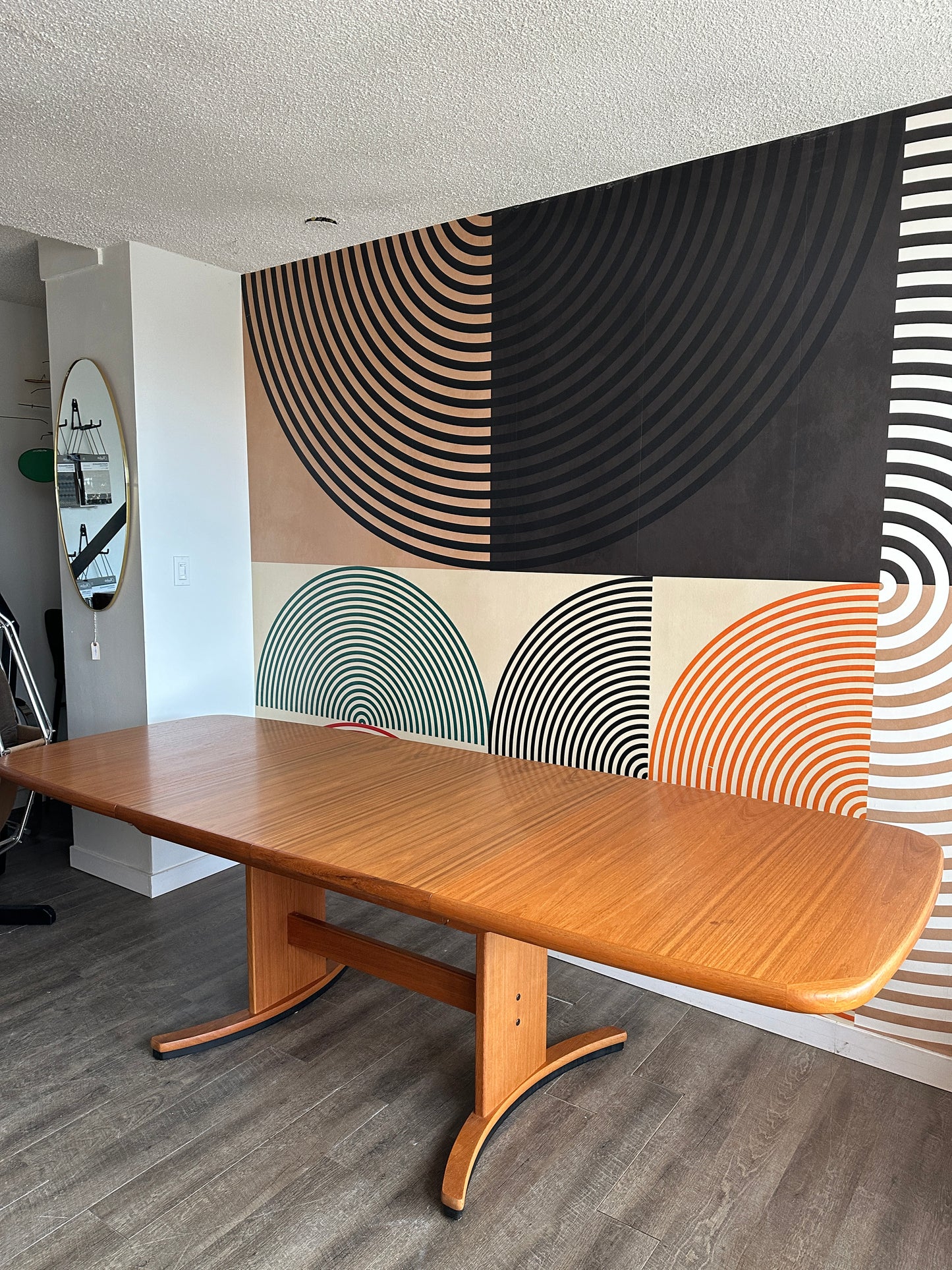 Vintage Expandable Teak Dining Table