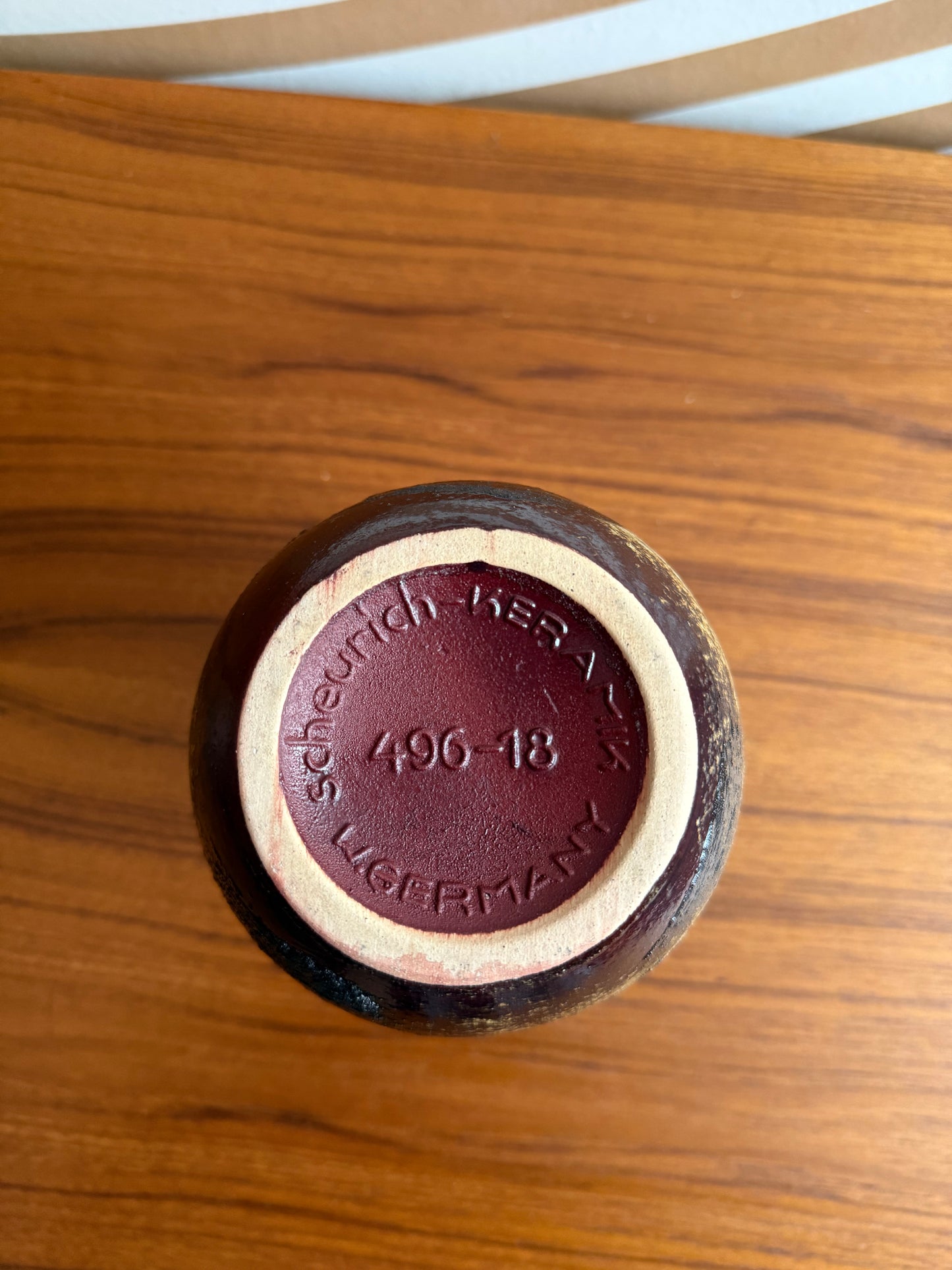 Vintage West German Vase 496-18 by Scheurich