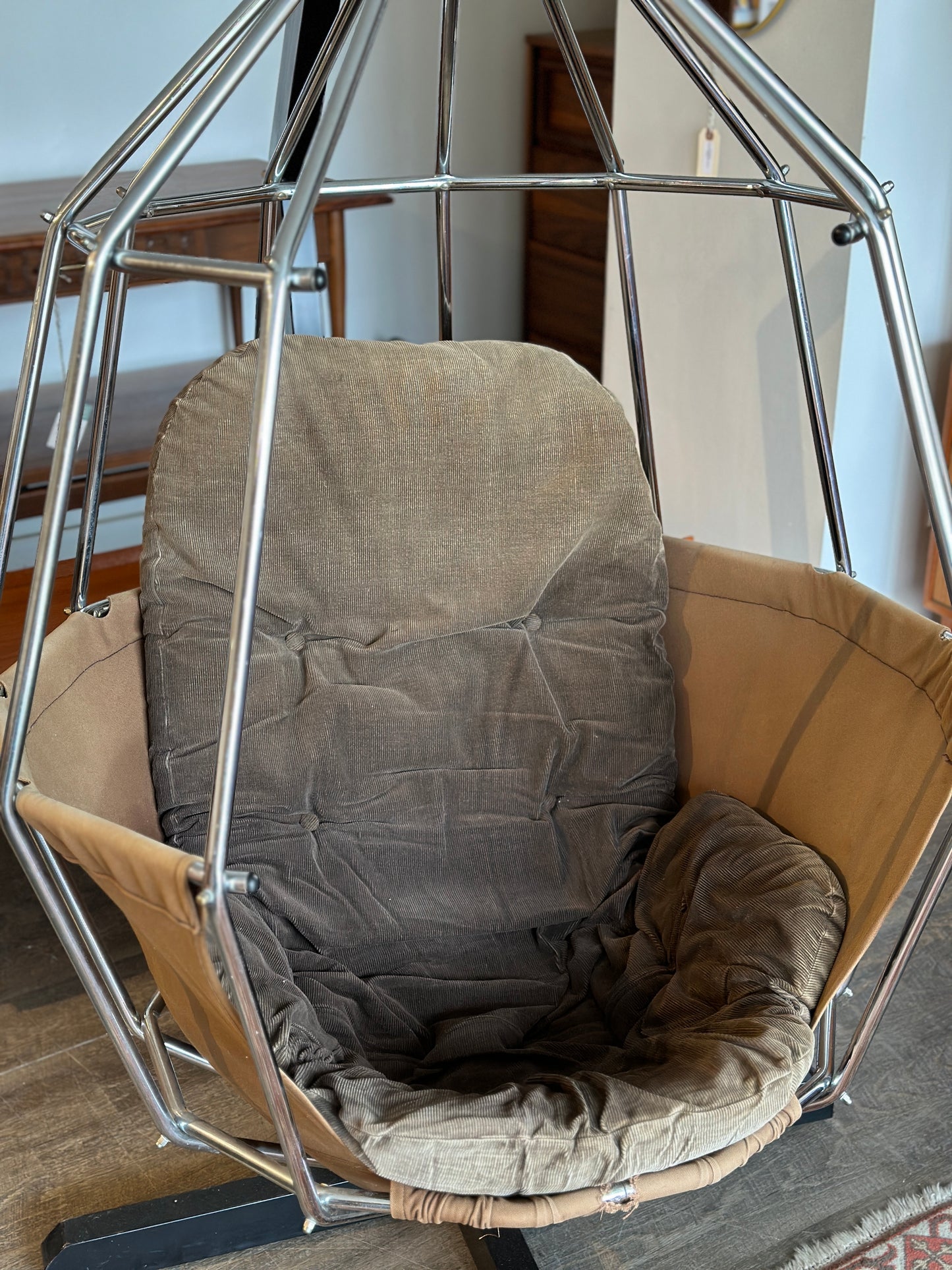 Ib Arberg Hanging Birdcage Chair or Parrot Chair