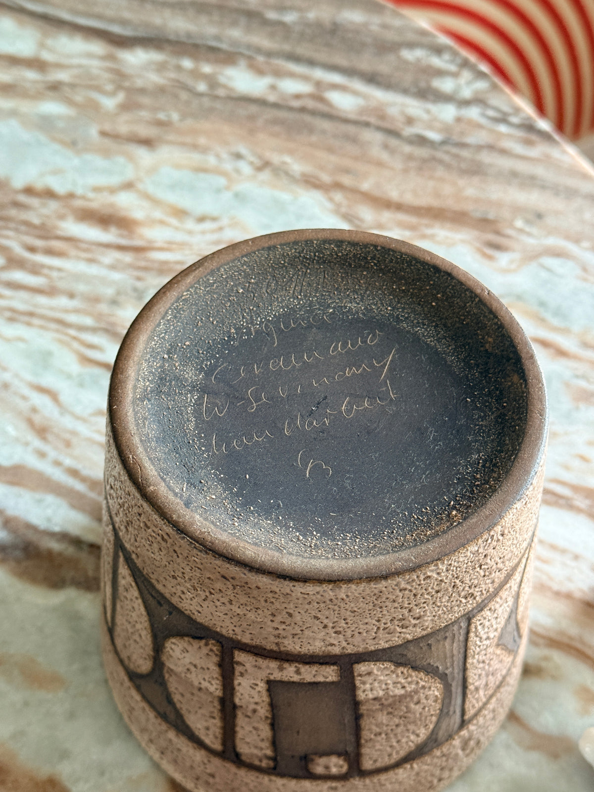 Vintage West German Pottery Planter Pot